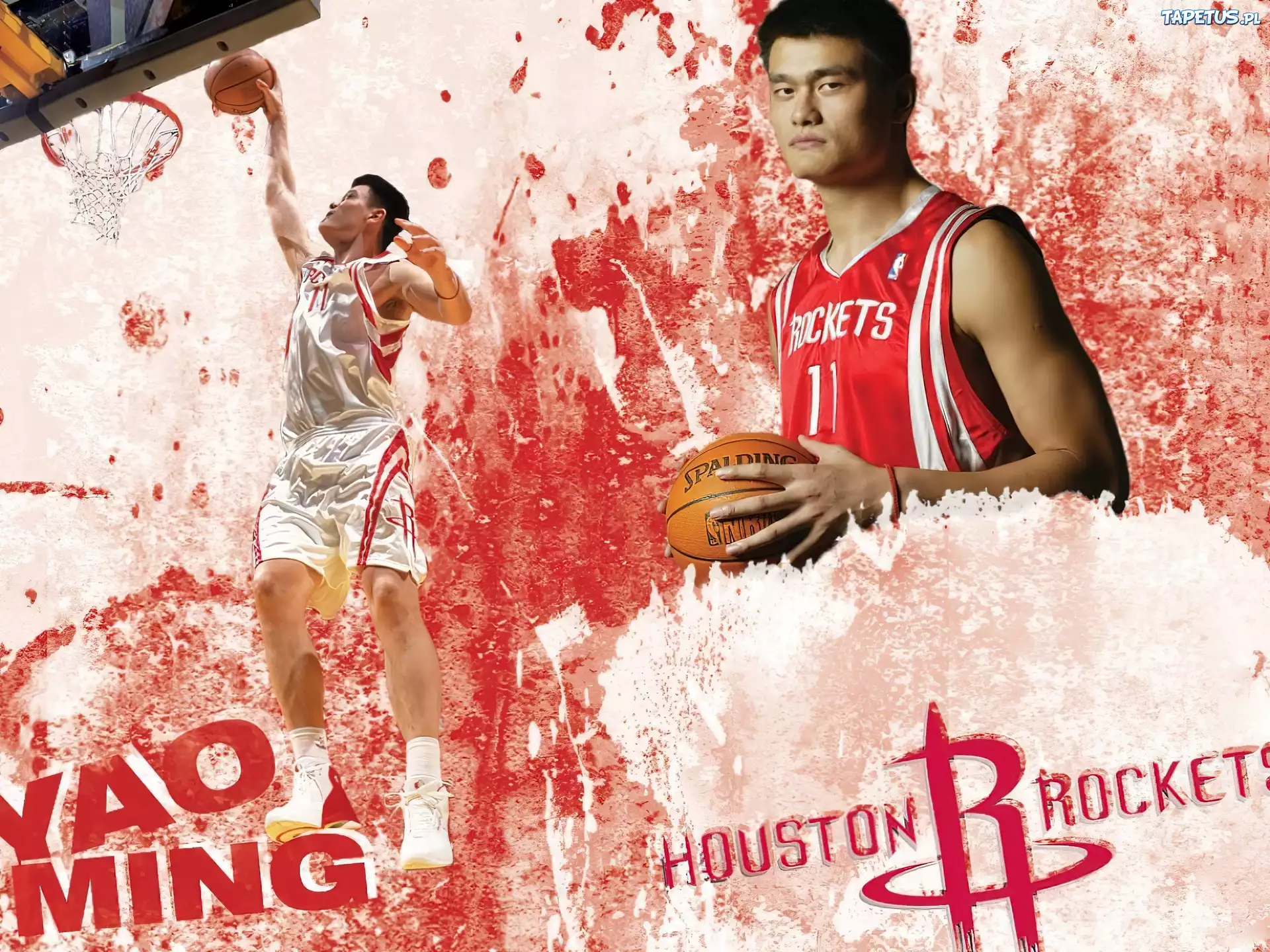 Koszykówka,koszykarz ,Yao Ming ,Huston Rockets