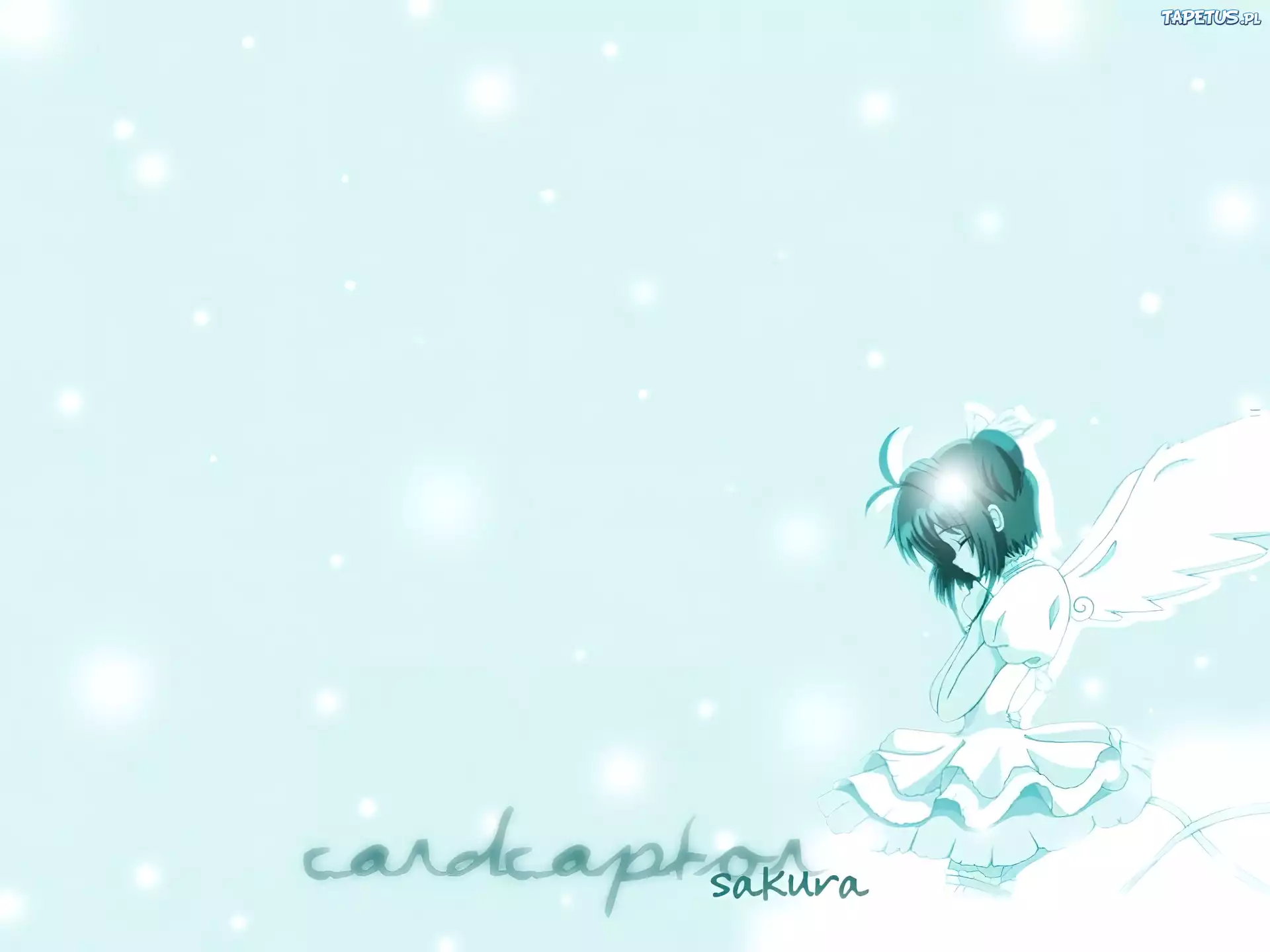 Cardcaptor Sakura, dzieczyna, anioł, skrzydła