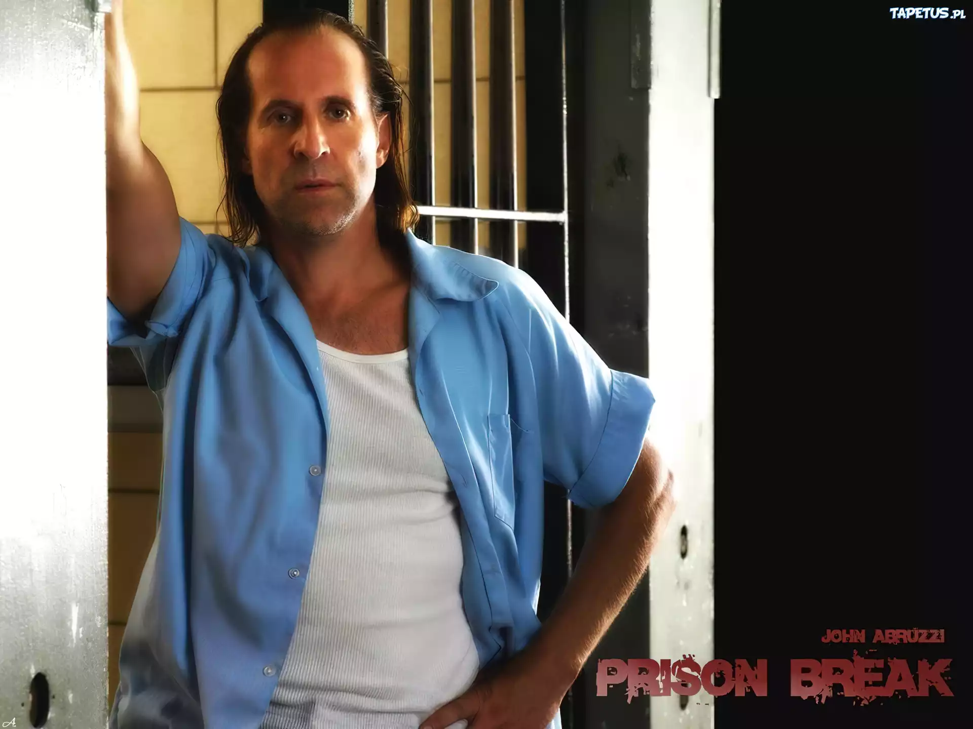 Prison Break, Peter Stormare, stoi, koszula, cela