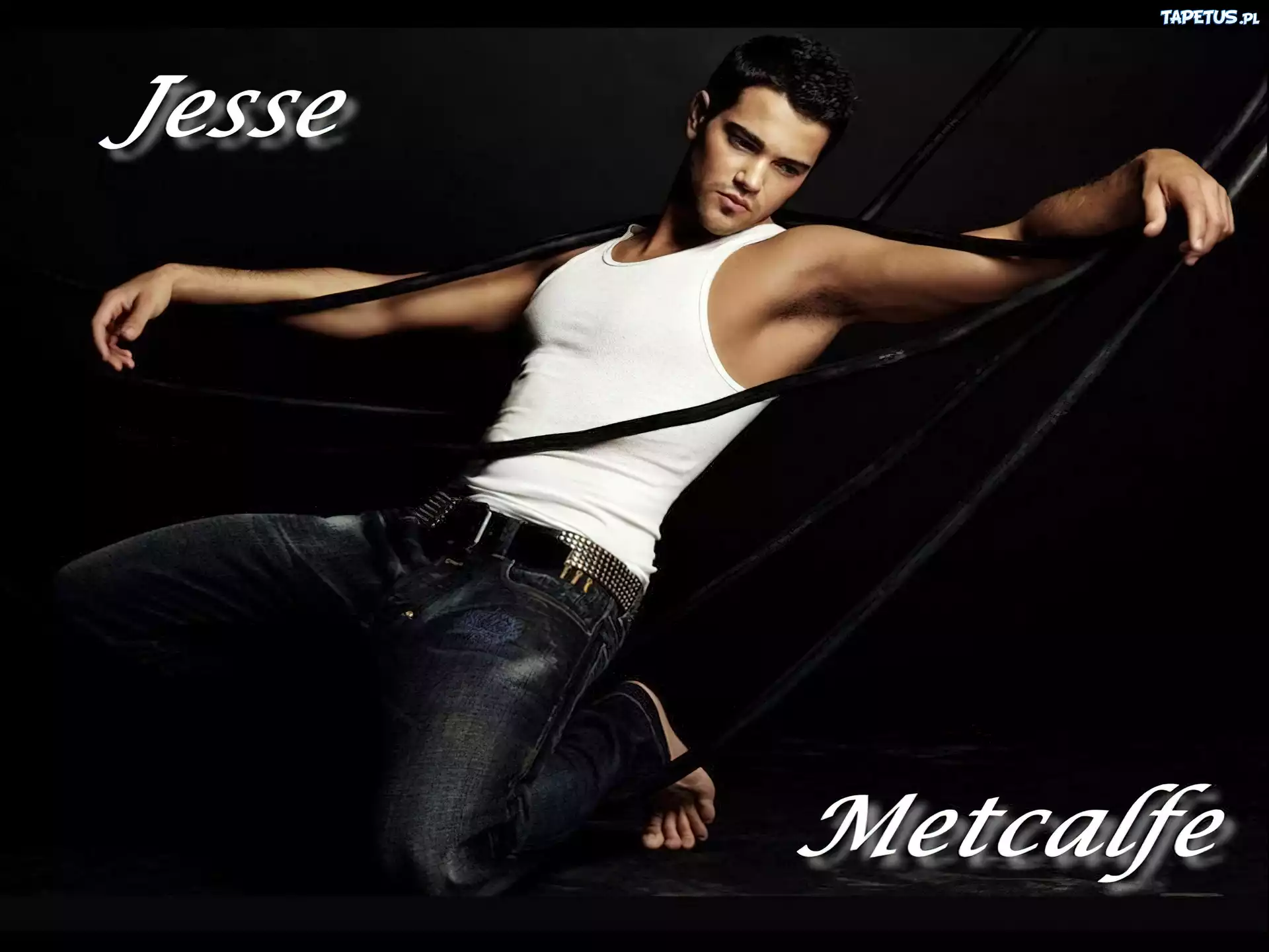 Jesse Metcalfe,biała koszulka