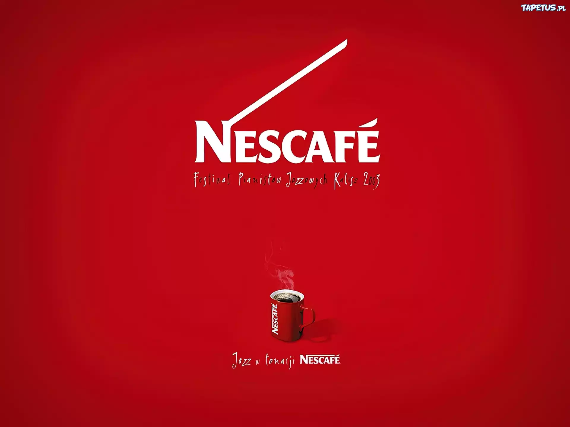 Nescafe, napis, kubek, tło