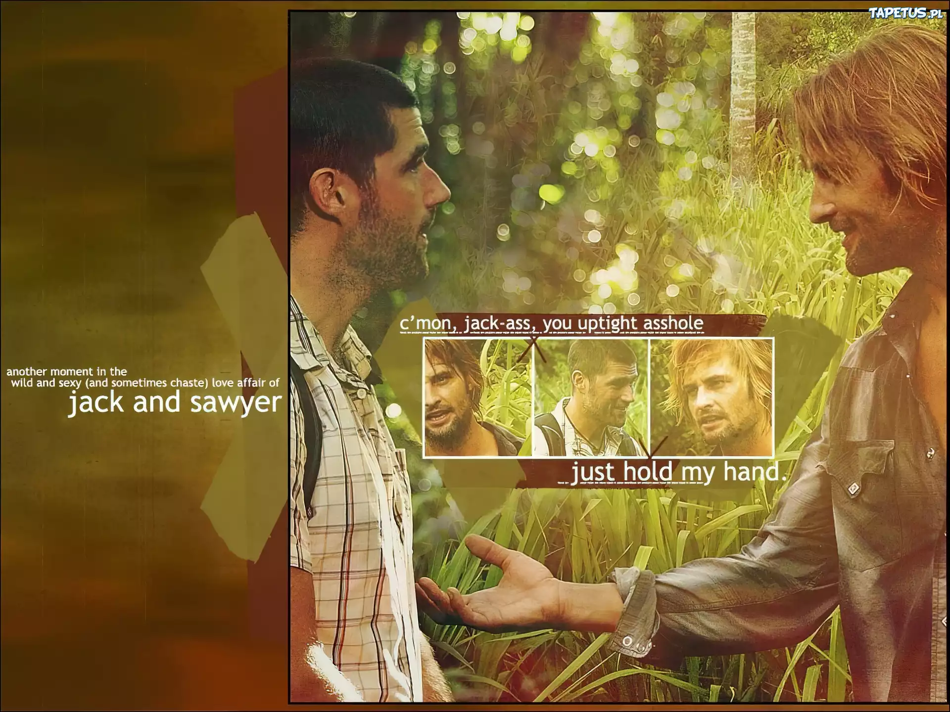 Filmy Lost, Matthew Fox, Josh Holloway, dłoń