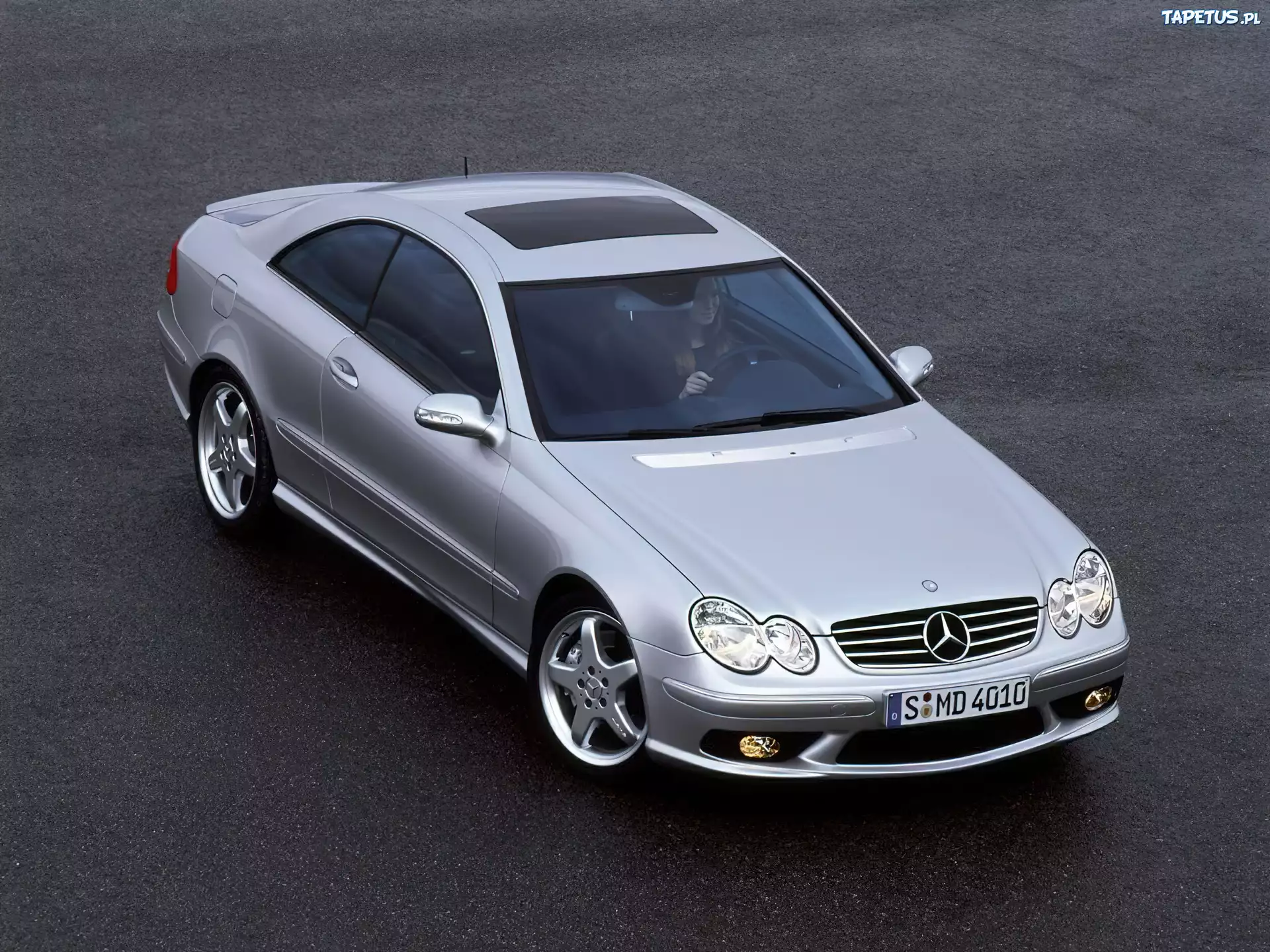 Srebrny, Mercedes CLK
