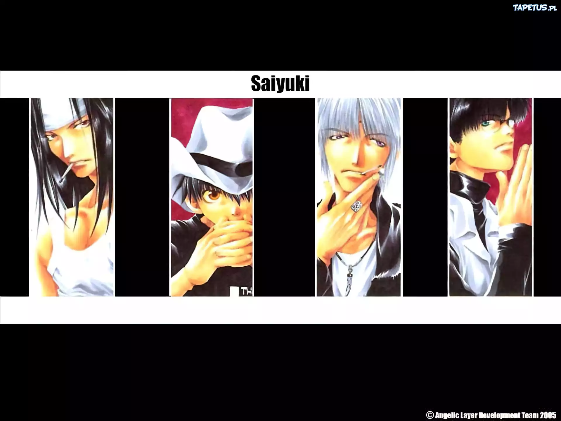 Saiyuki, papieros, kapelusz, grupa