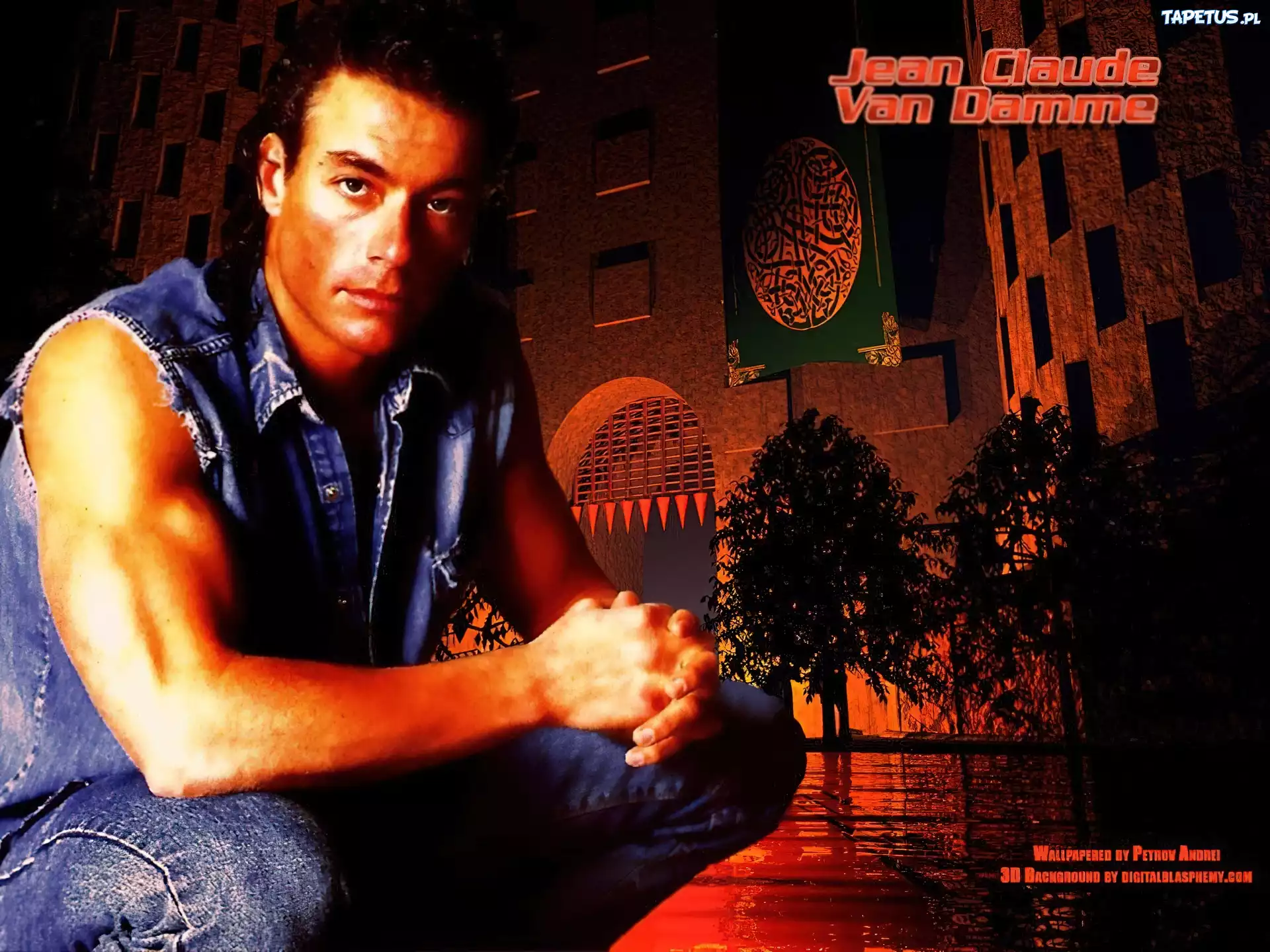 Jean Claude Van Damme,długie włosy