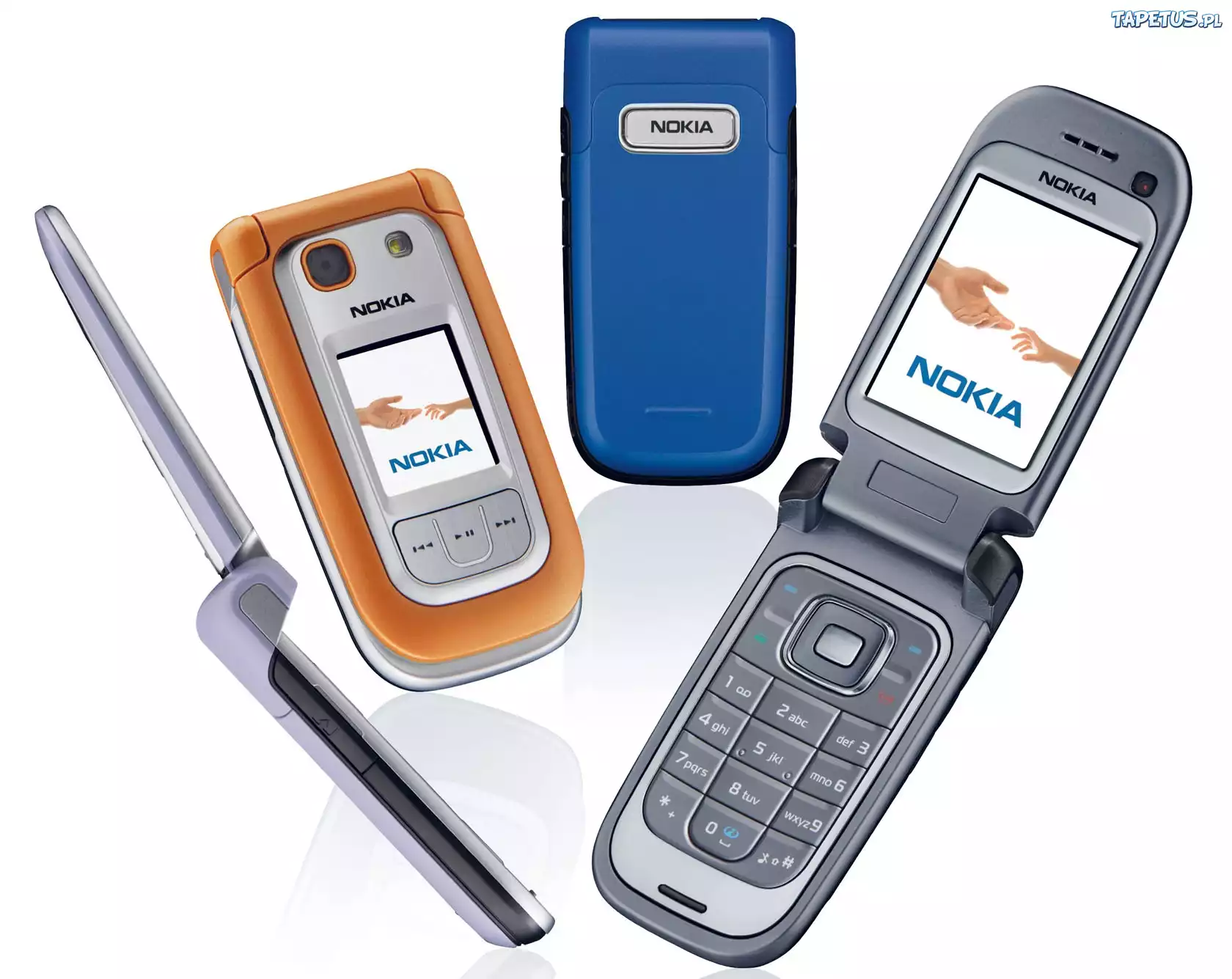 Nokia 6267, Niebieska, Żółta, Srebrna