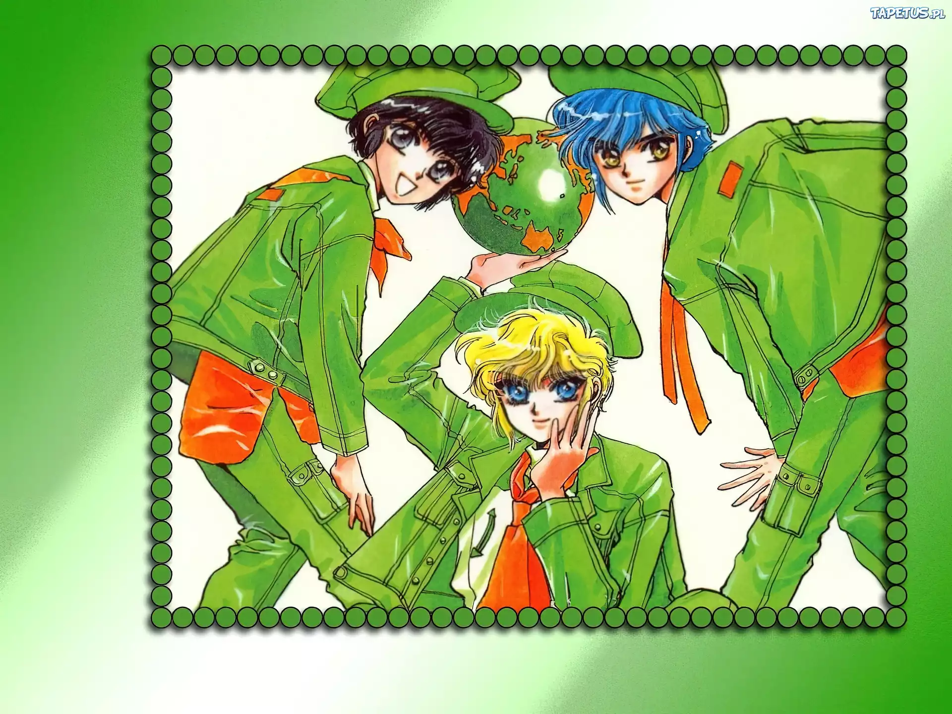 Claamp Campus Detectives, globus, kobiety, mundurki