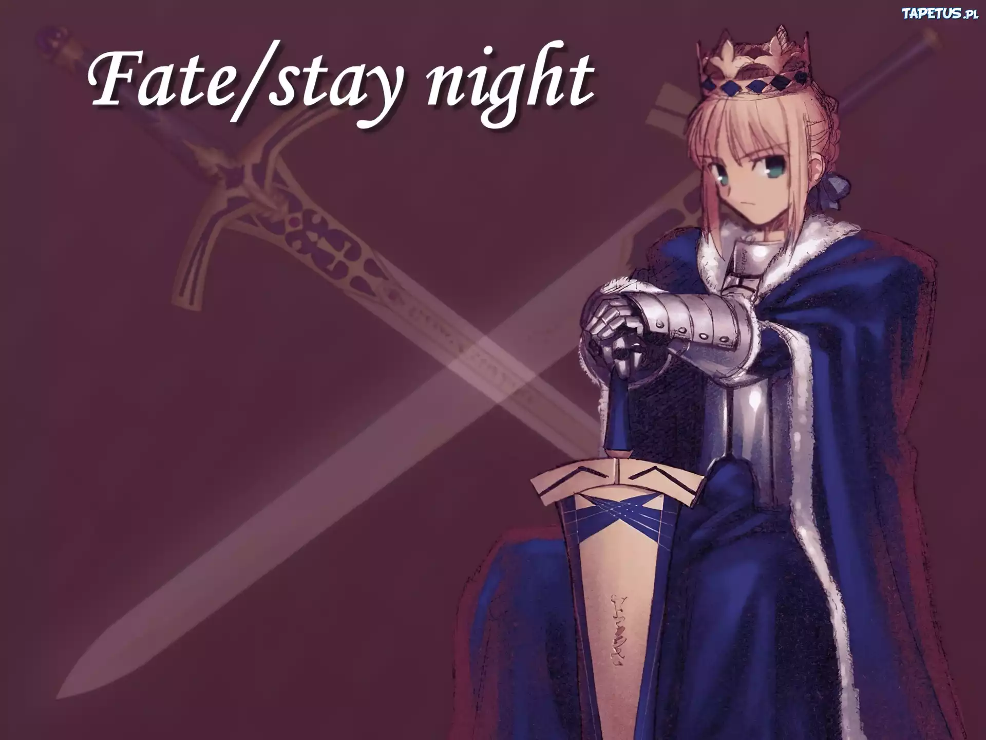 napis, Fate Stay Night, postać, miecz