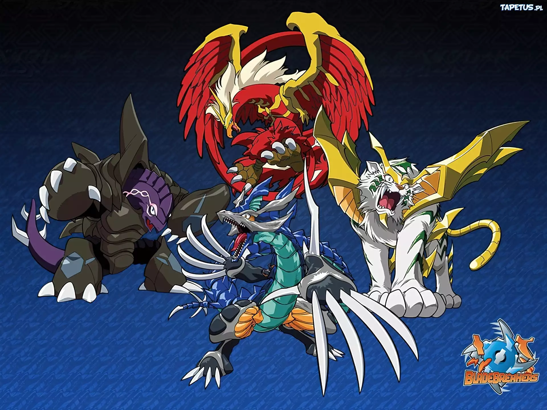 Beyblade, stworzenia, postacie