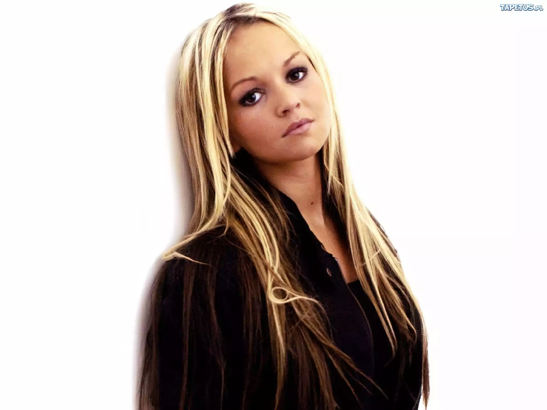 proste, długie, blond, włosy, Jennifer Ellison