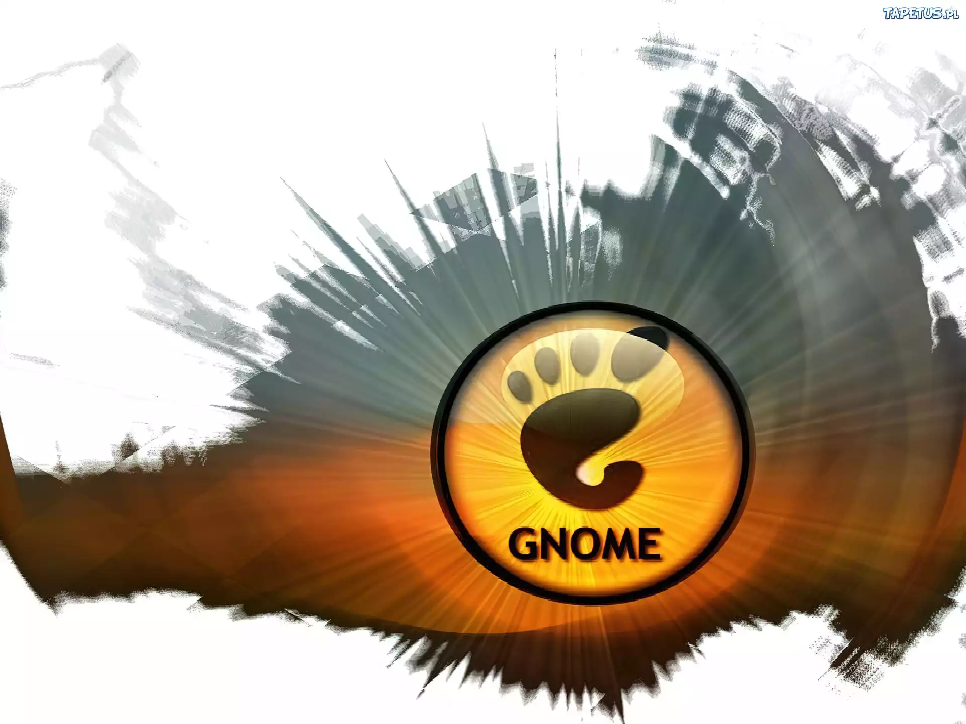 Gnome, oko, stopa, grafika