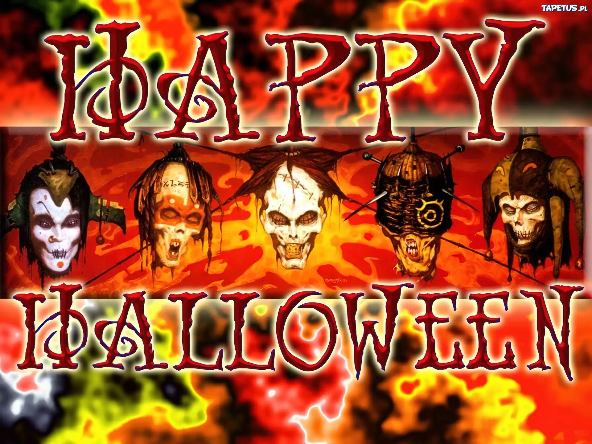 Halloween,głowy