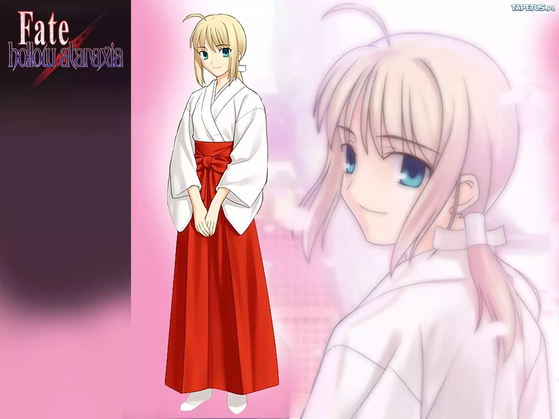 Fate Stay Night, kobieta, twarz, logo