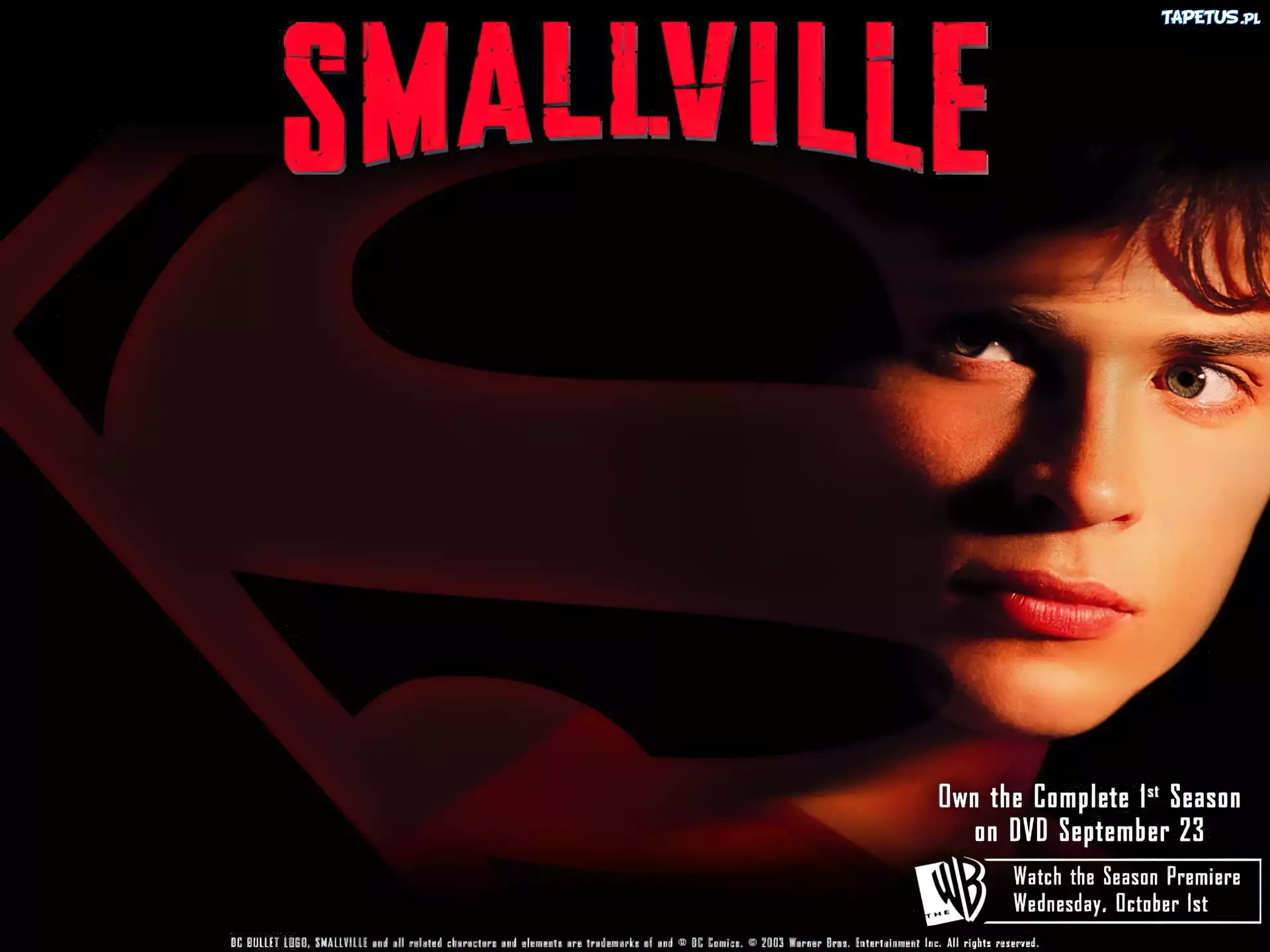 Tajemnice Smallville, Tom Welling, znak, twarz