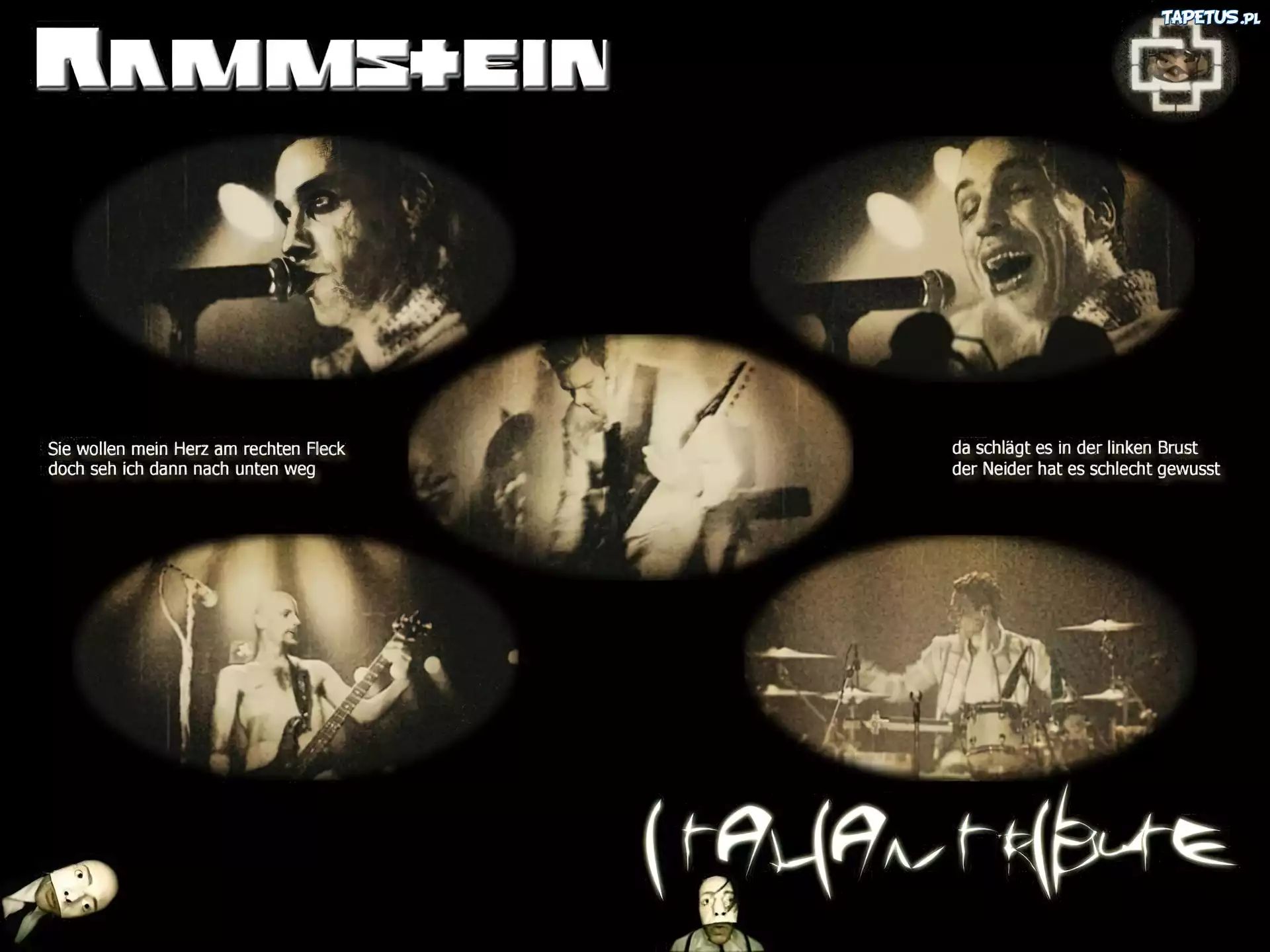 Rammstein,mikrofon, perkusja