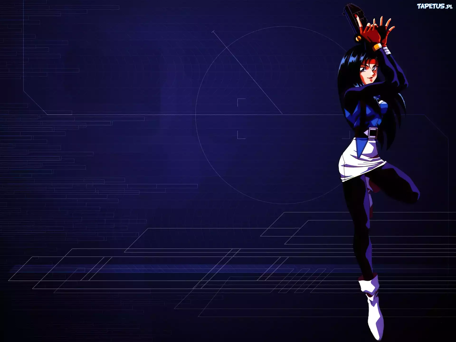 Tenchi Muyo, kobieta, pistolet