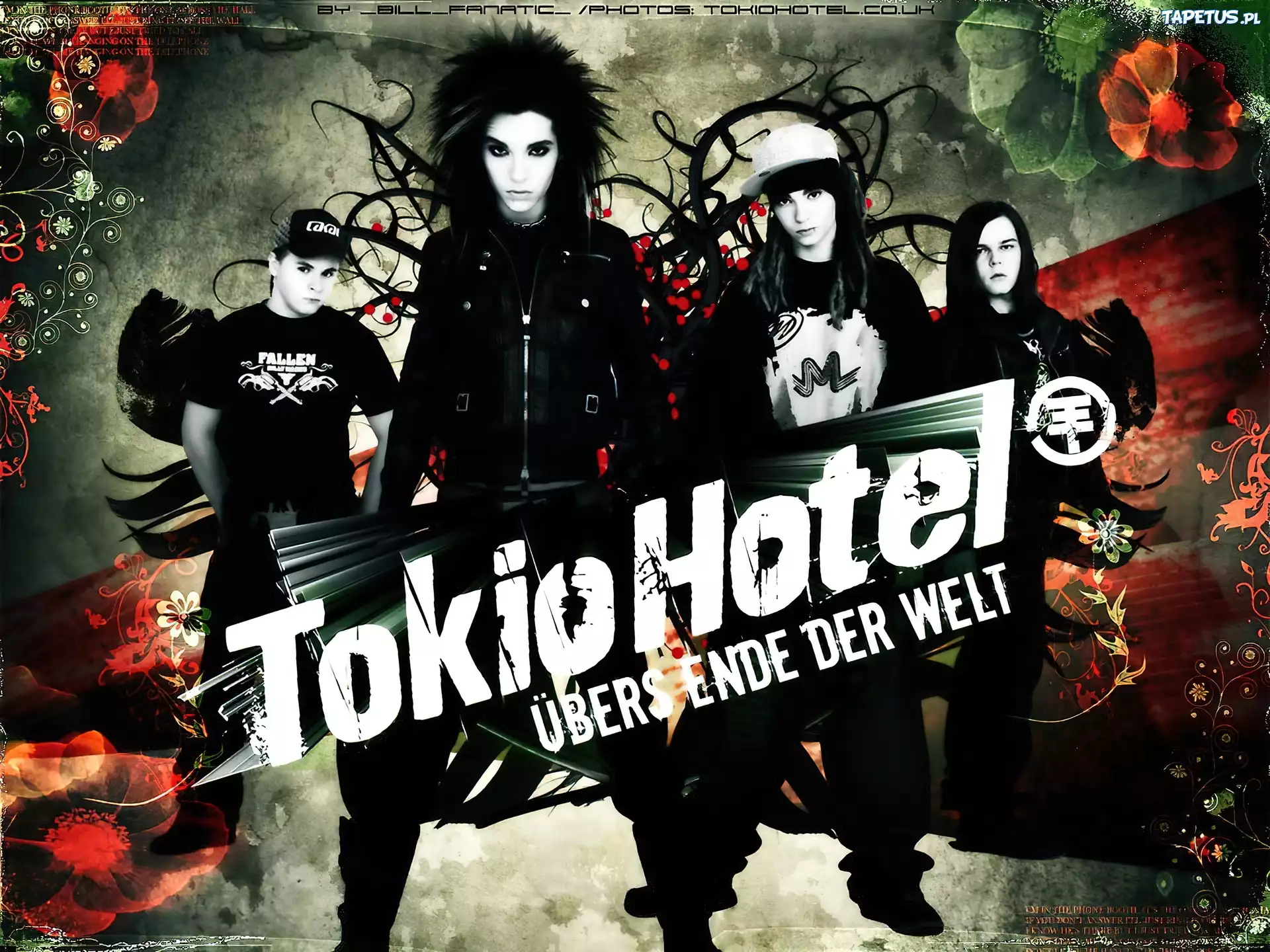 Tokio Hotel,zespół, kwiaty