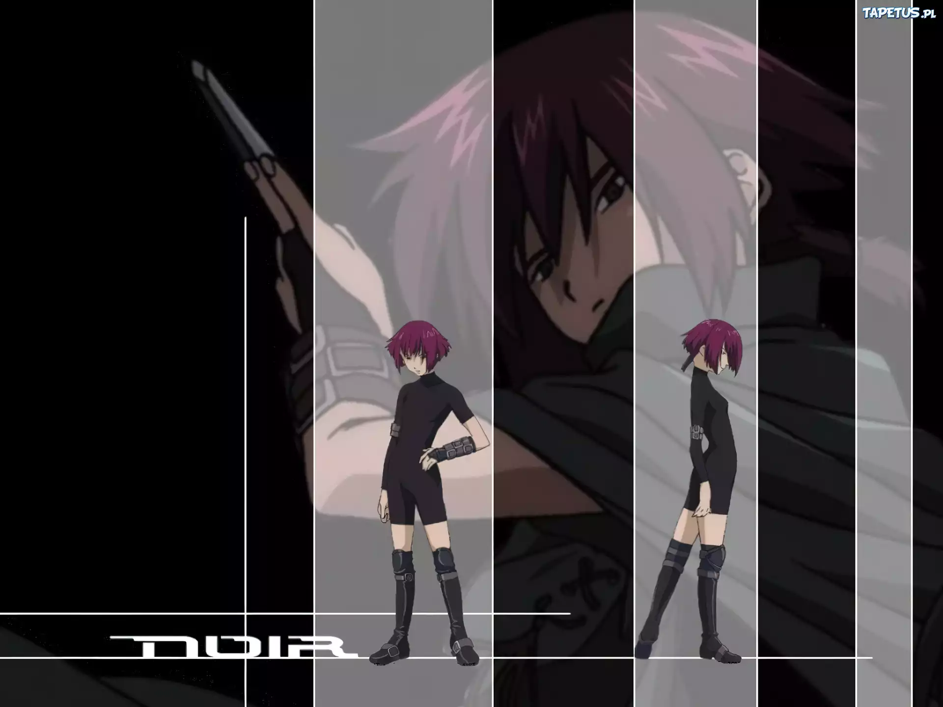 Noir, kobiety, twarze