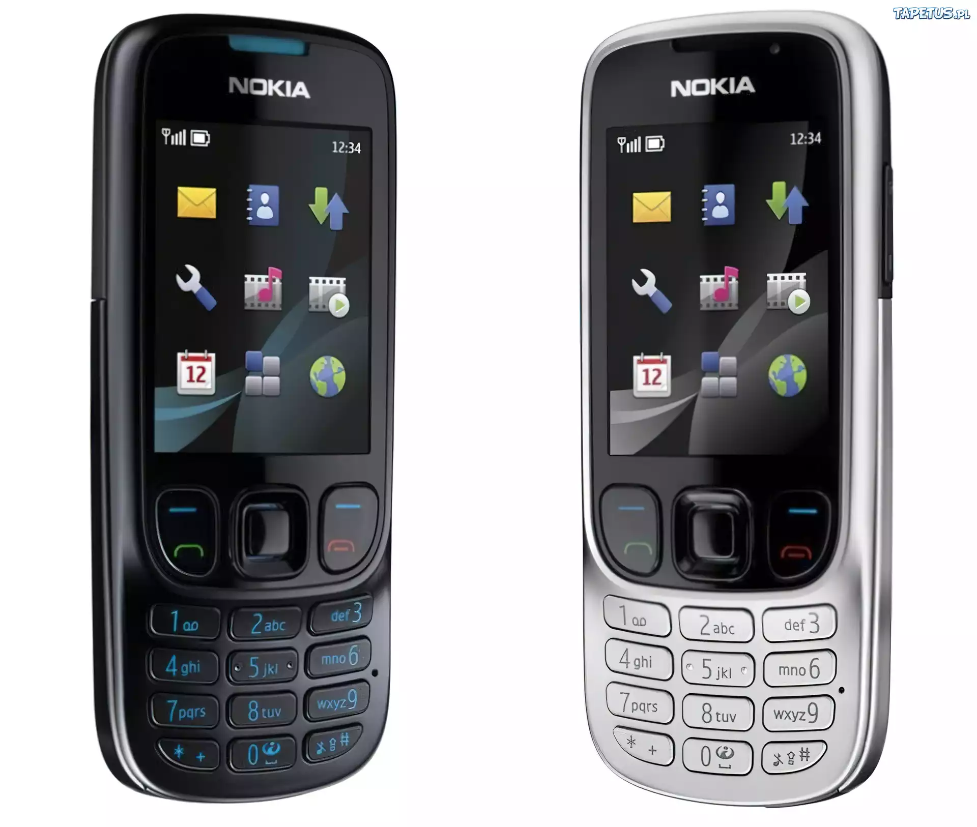 Nokia 6303, Czarna, Srebrna