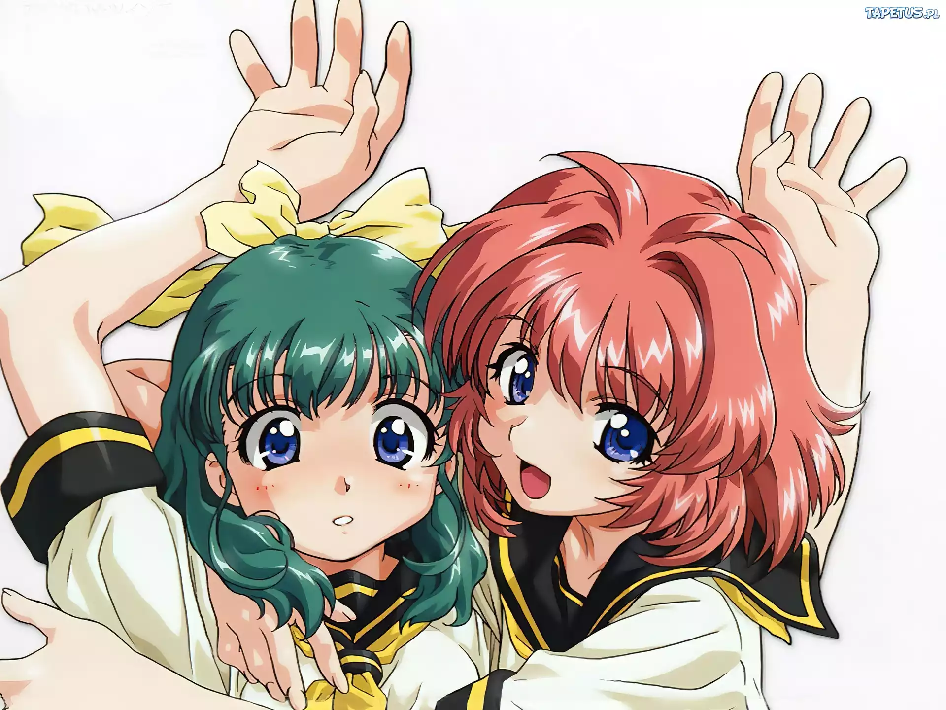 Onegai Twins, oczy, dziewczyny
