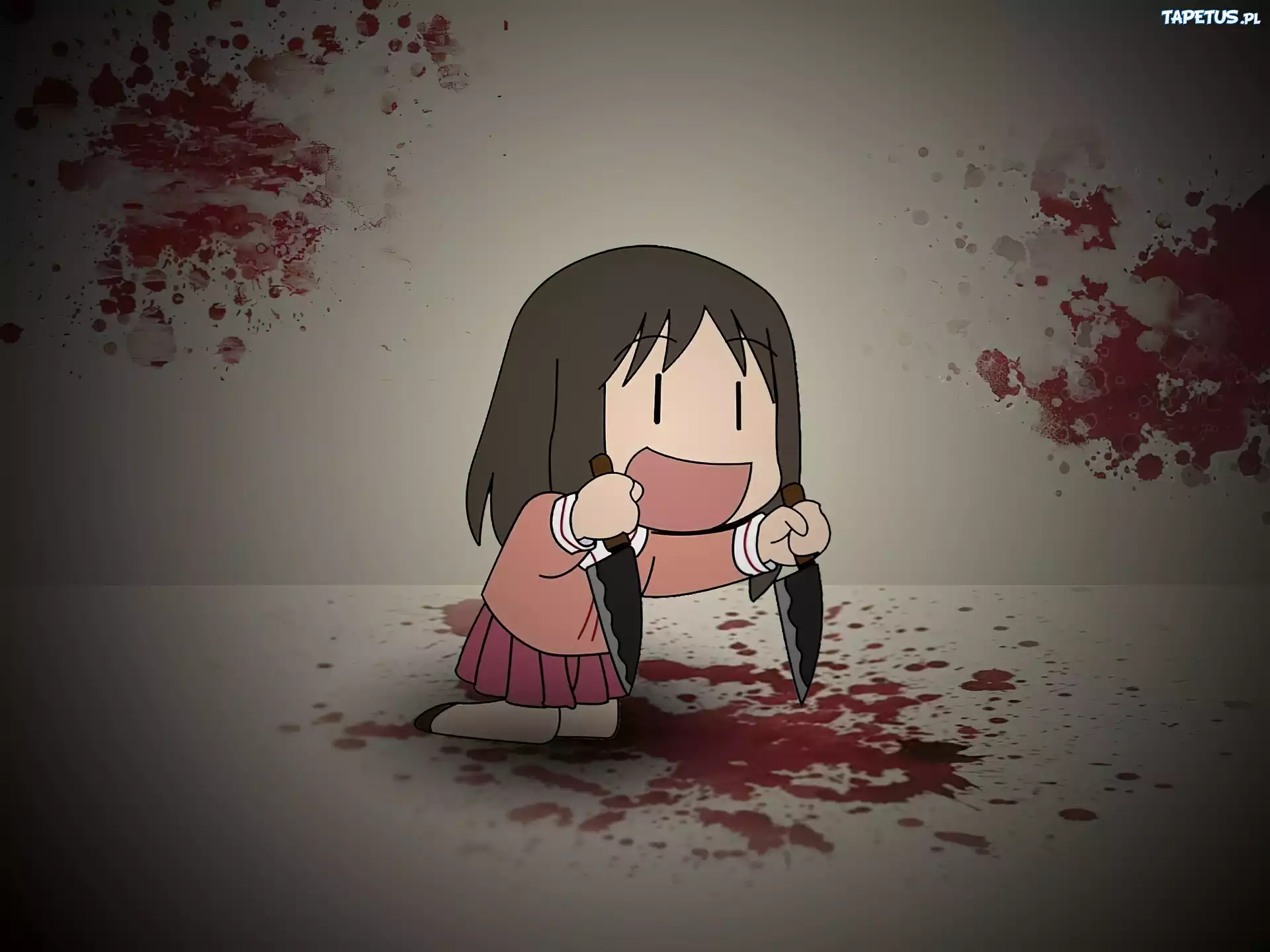 Azumanga Daioh, dziewczynka, noże