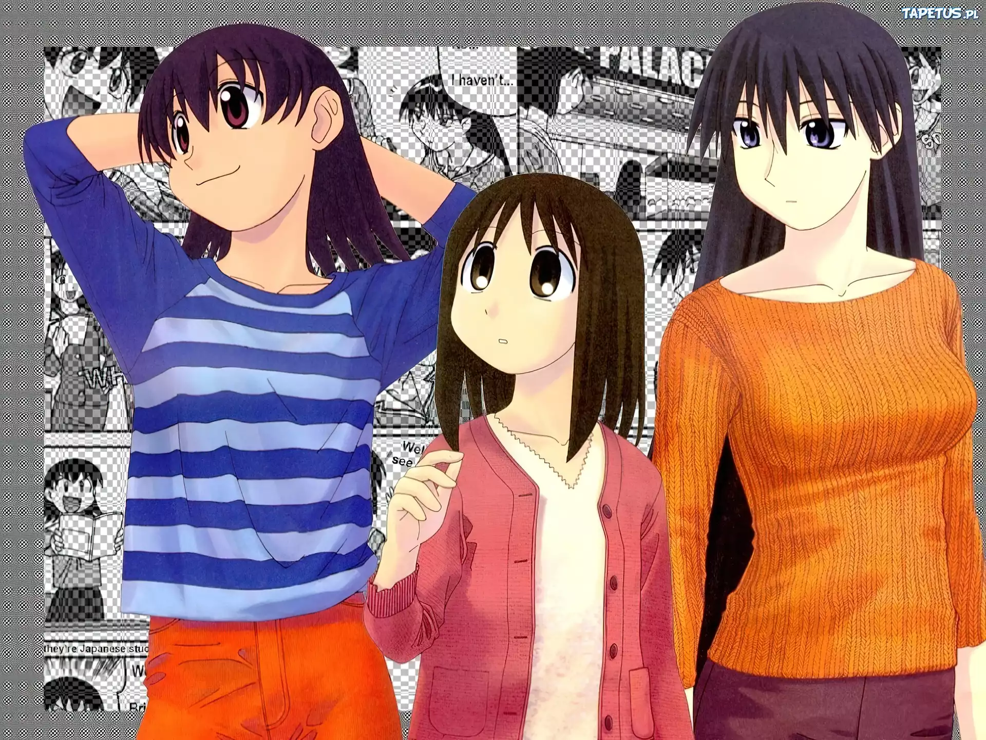 Azumanga Daioh, ludzie, dziewczyny, sweterek
