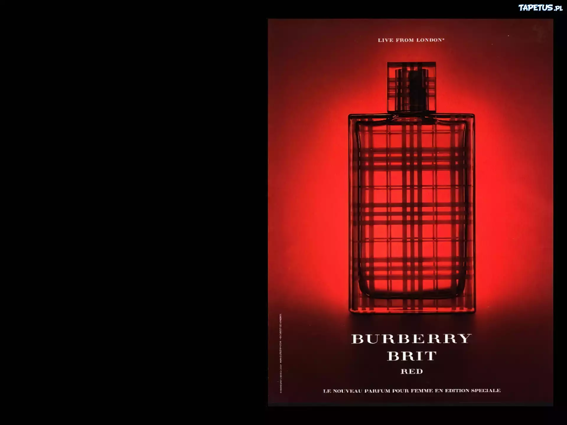 Burberry, red, perfumy, flakon