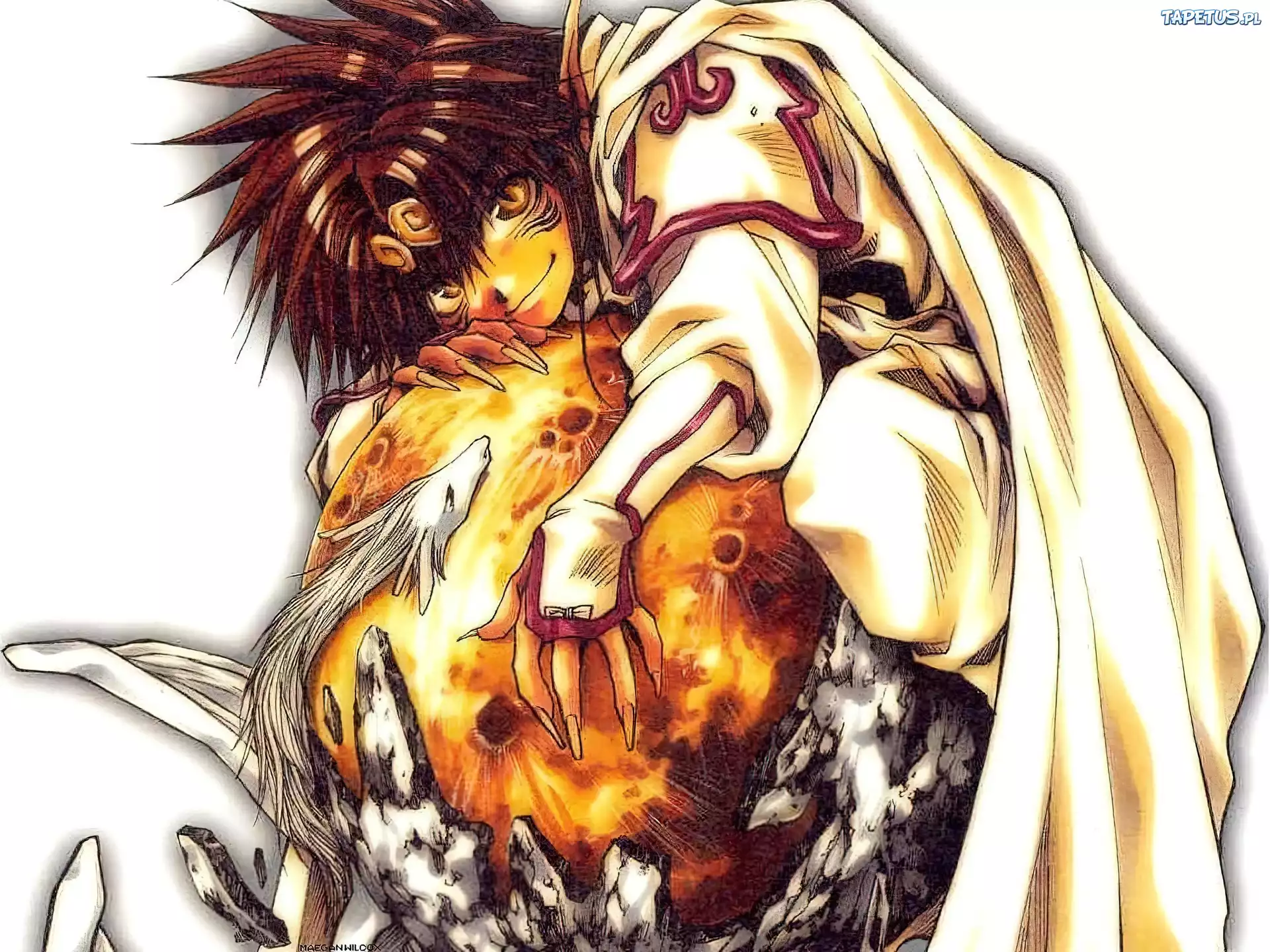 Saiyuki, człowiek, meteor, smok