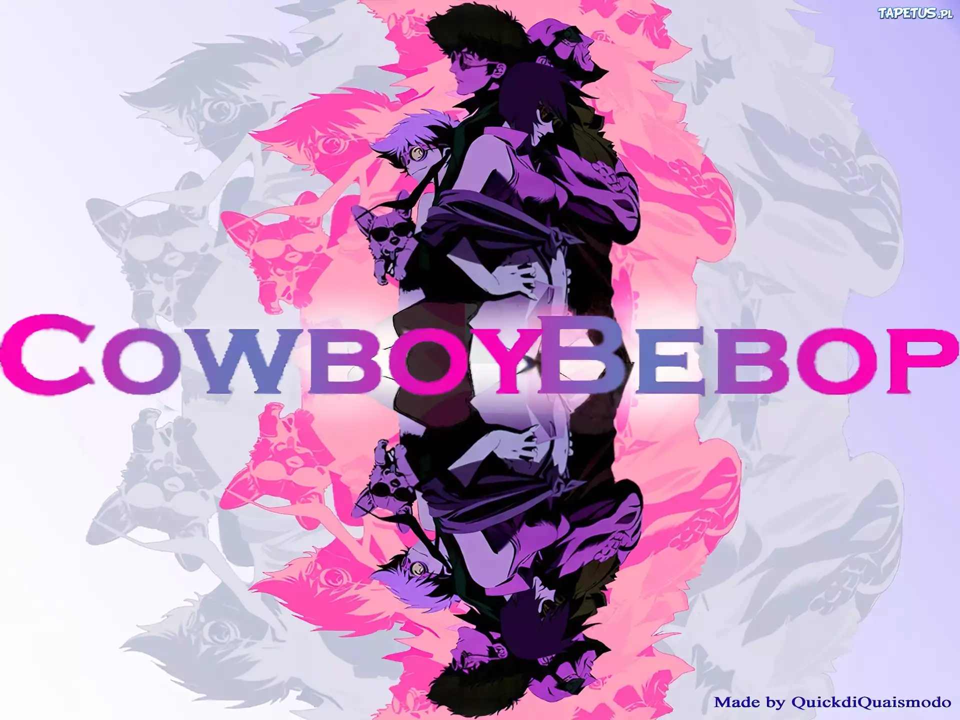 Cowboy Bebop, ludzie, psy, napis