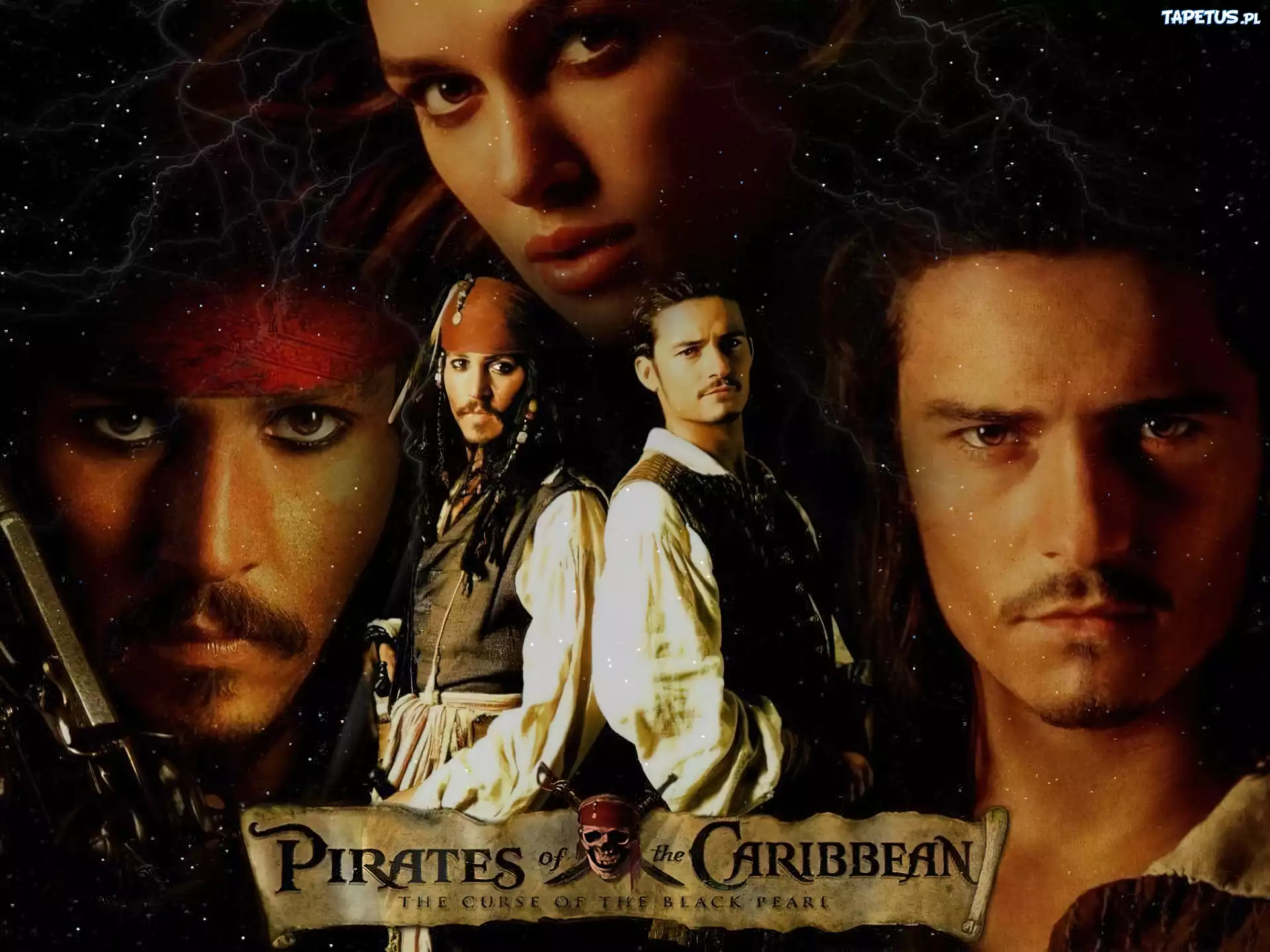 Piraci Z Karaibów, Orlando Bloom, Keira Knightley, Johnny Depp, gwiazdy