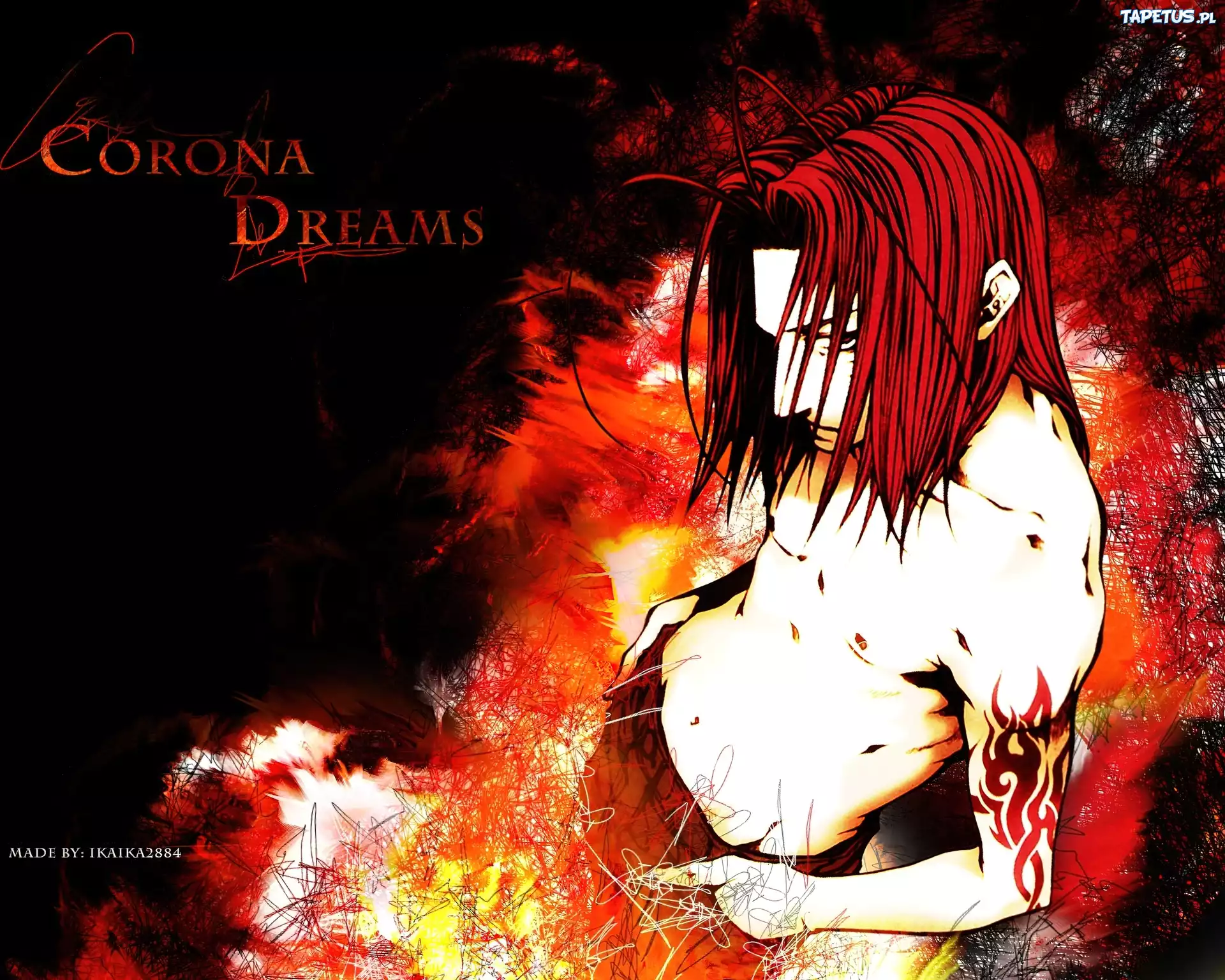 Saiyuki, corona, dreams, tattoo, osoba
