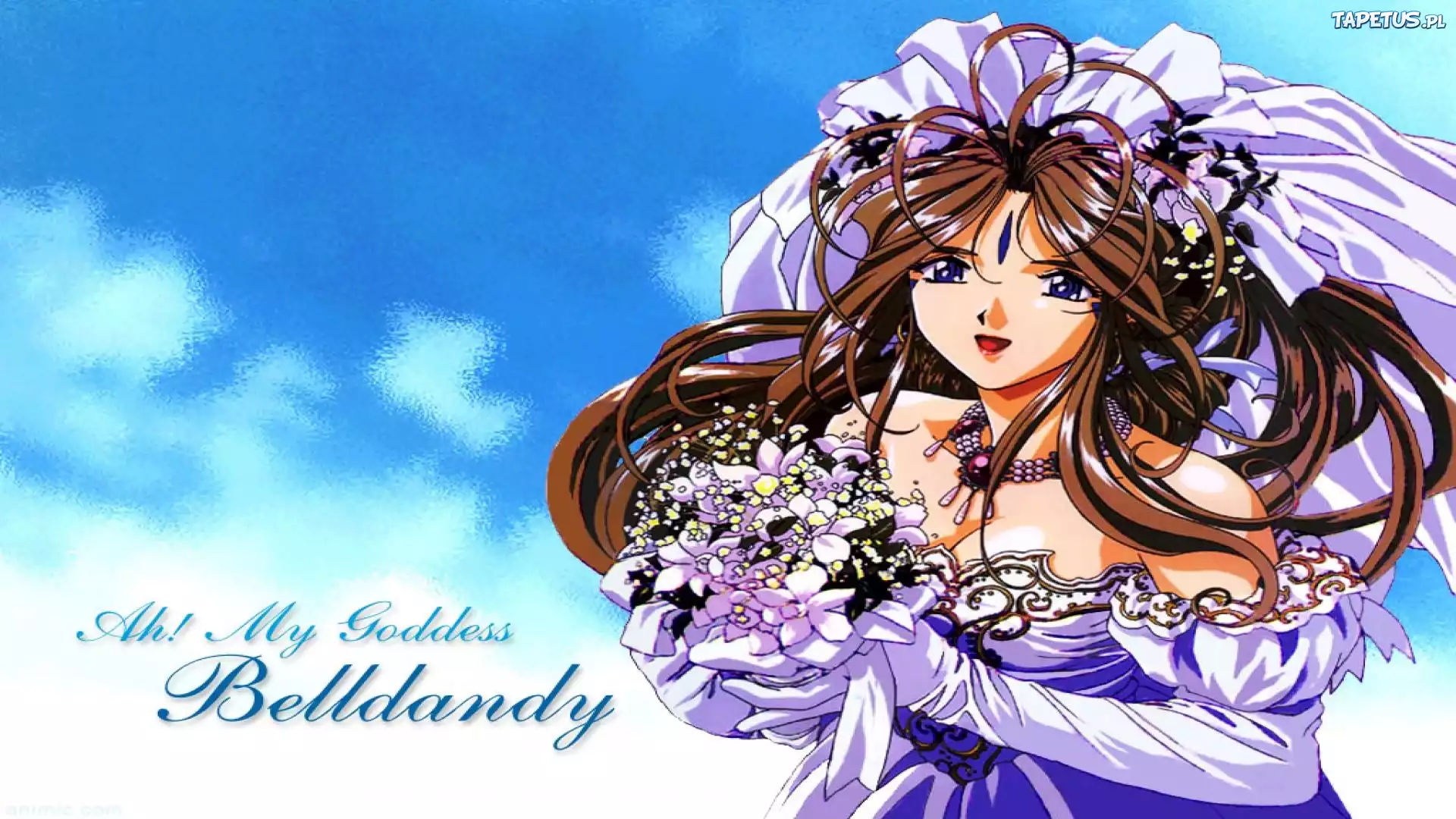 Oh My Goddess, kwiaty, kobieta