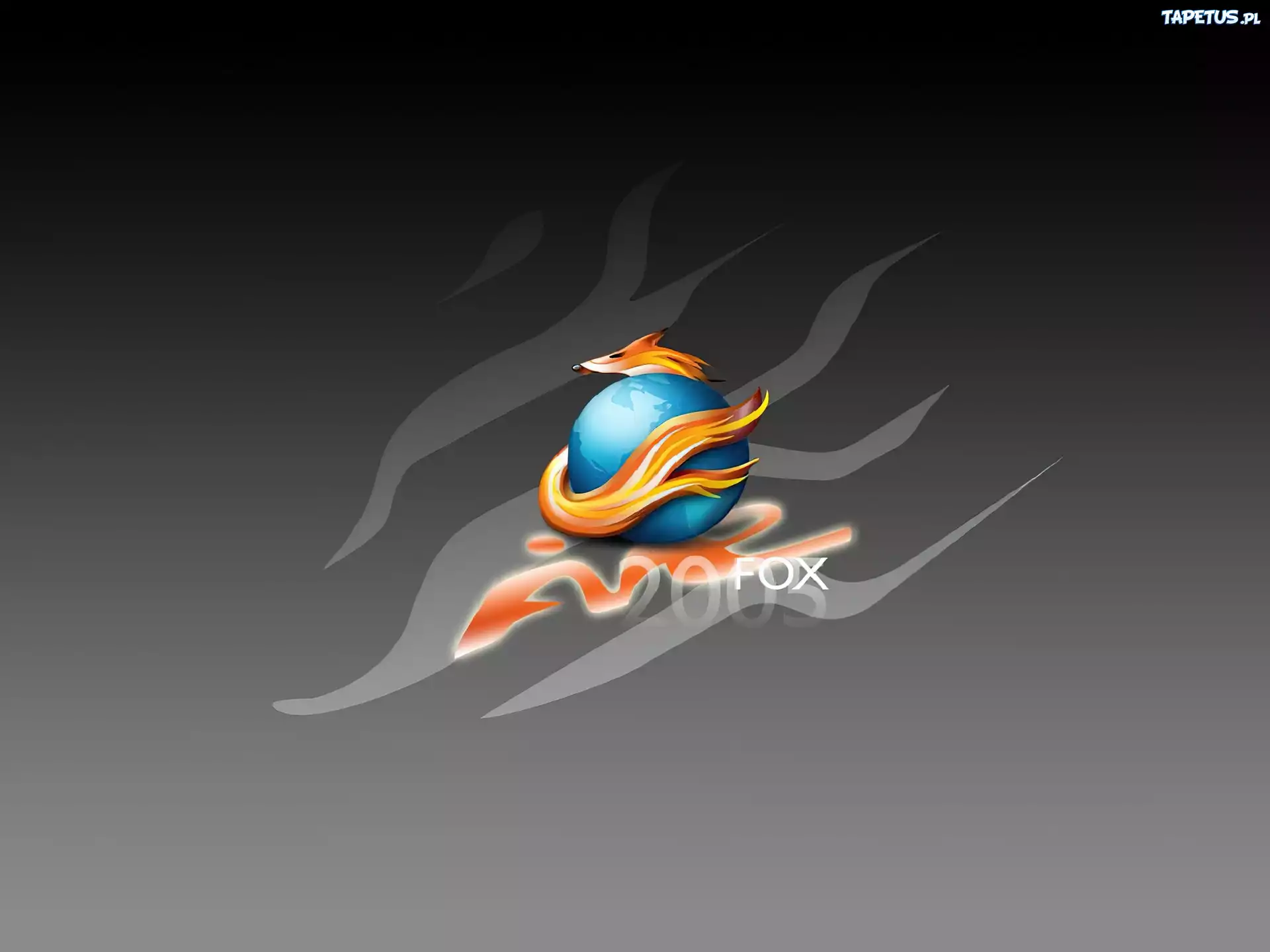 przeglądarka, lis, ziemia, grafika, FireFox