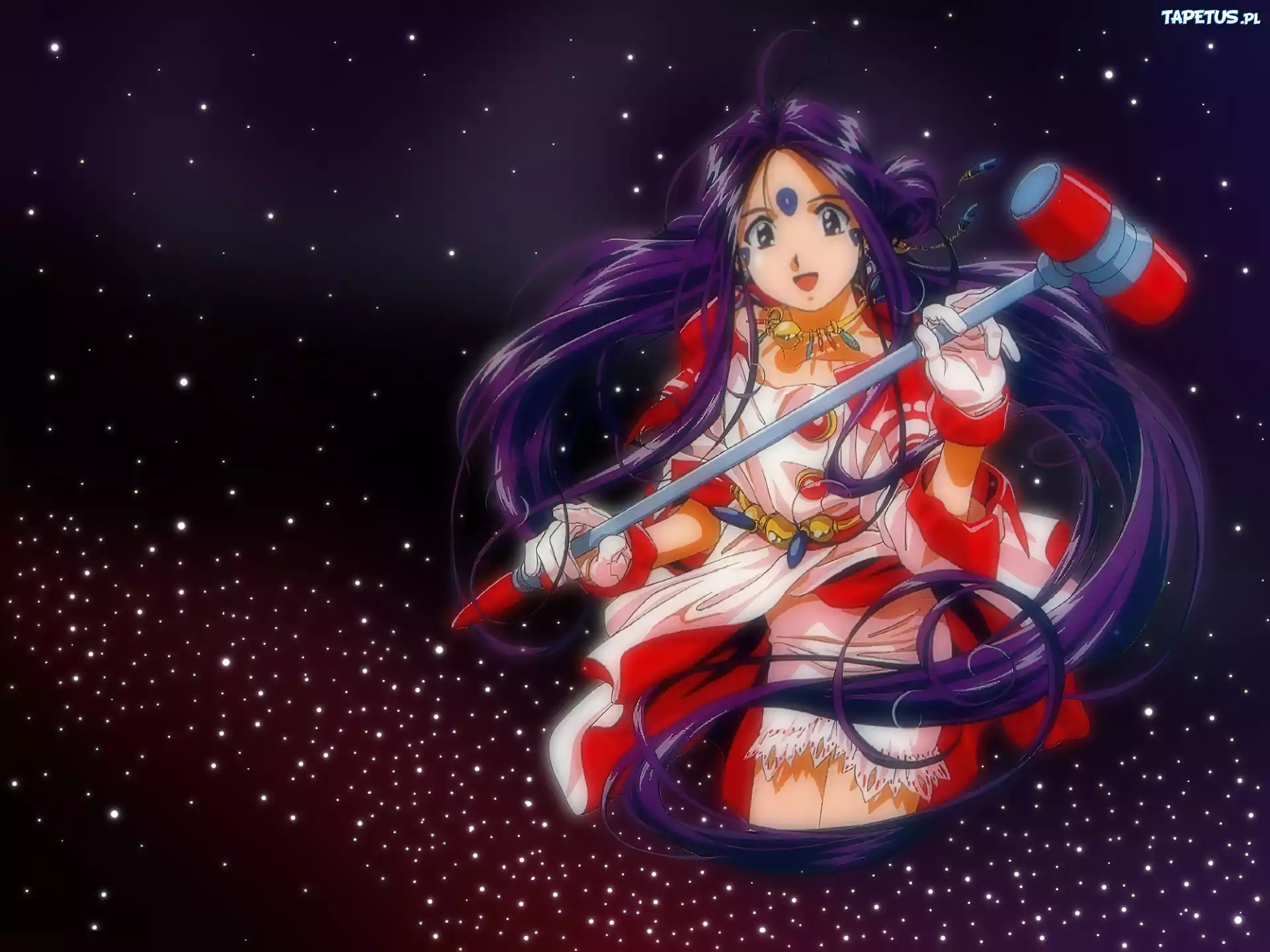 Oh My Goddess, kobieta, młot