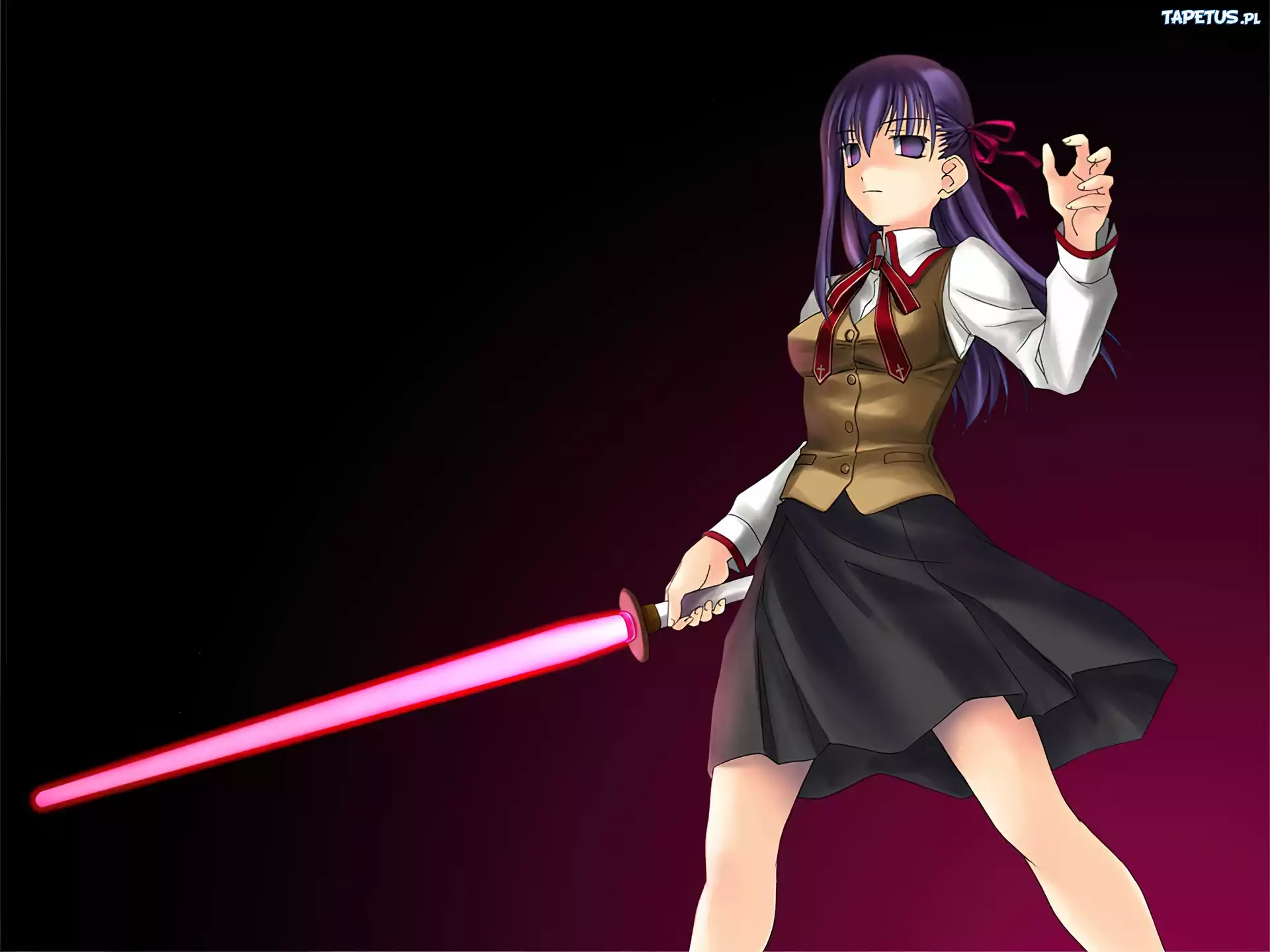 Fate Stay Night, kobieta, miecz