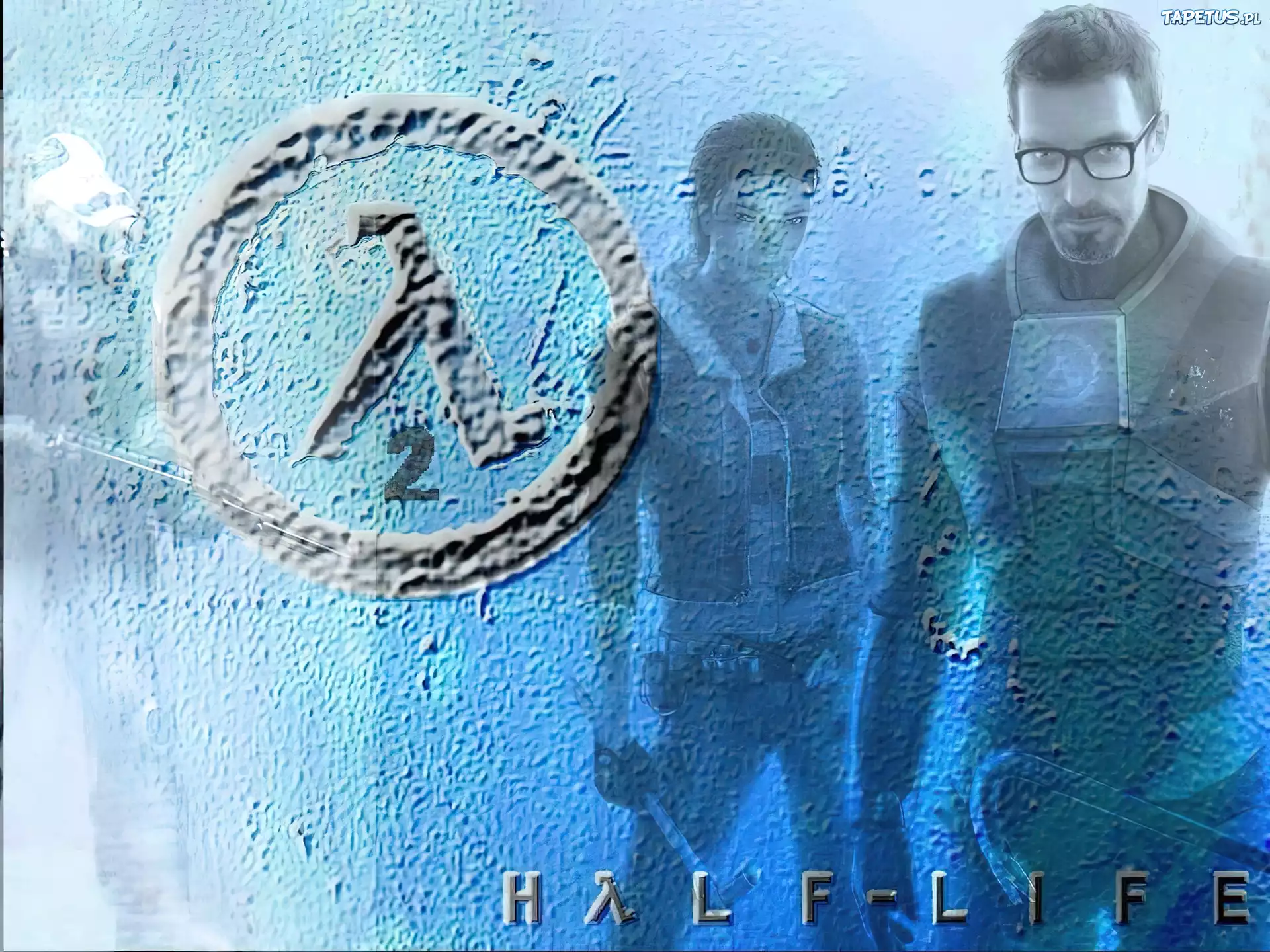 Half Life 2, postać, mężczyzna, kobieta, logo