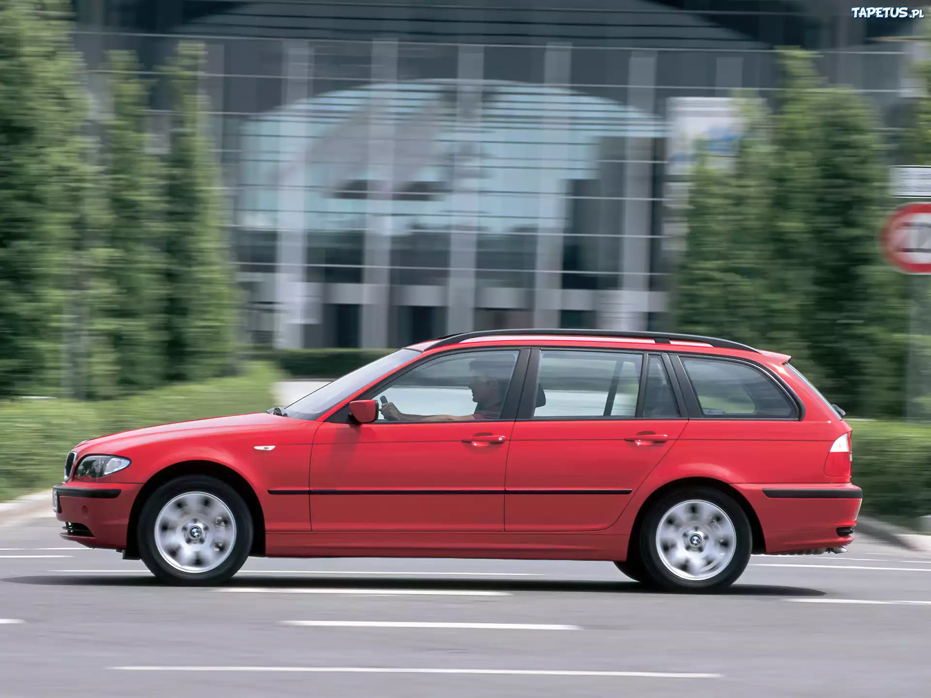 Czerwony, BMW E46, Kombi