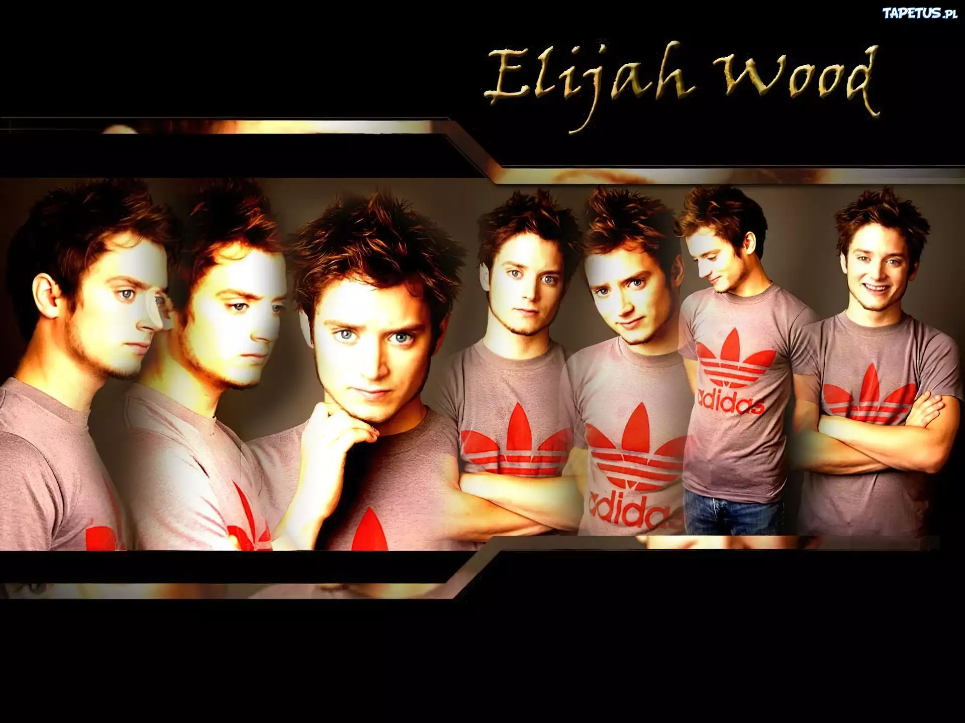 Elijah Wood,twarze, ciemne włosy