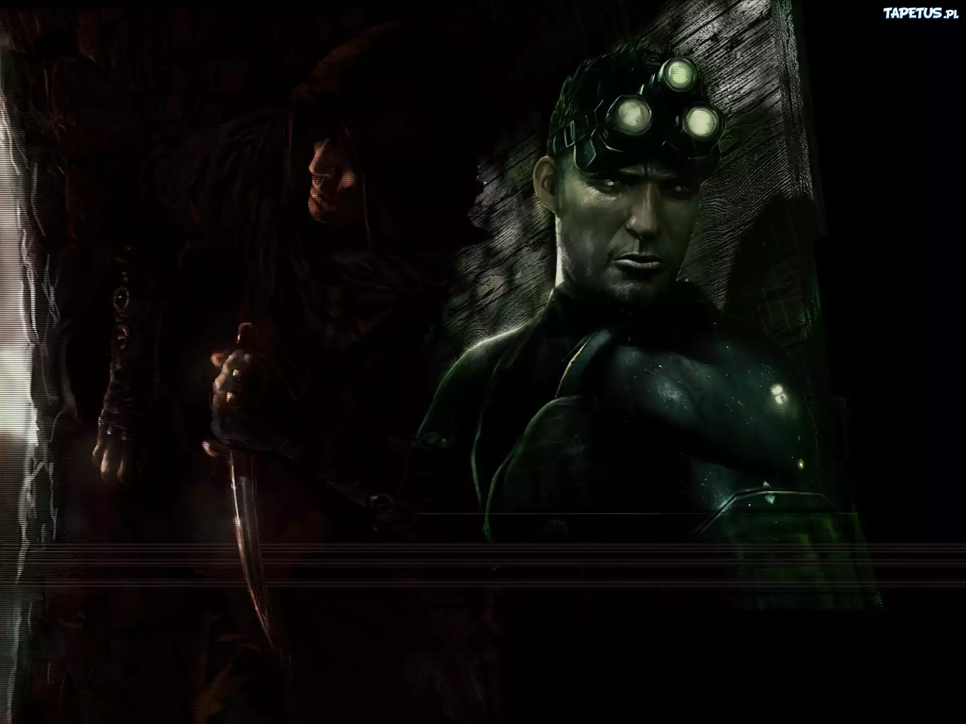 Splinter Cell, mężczyzna, nóż