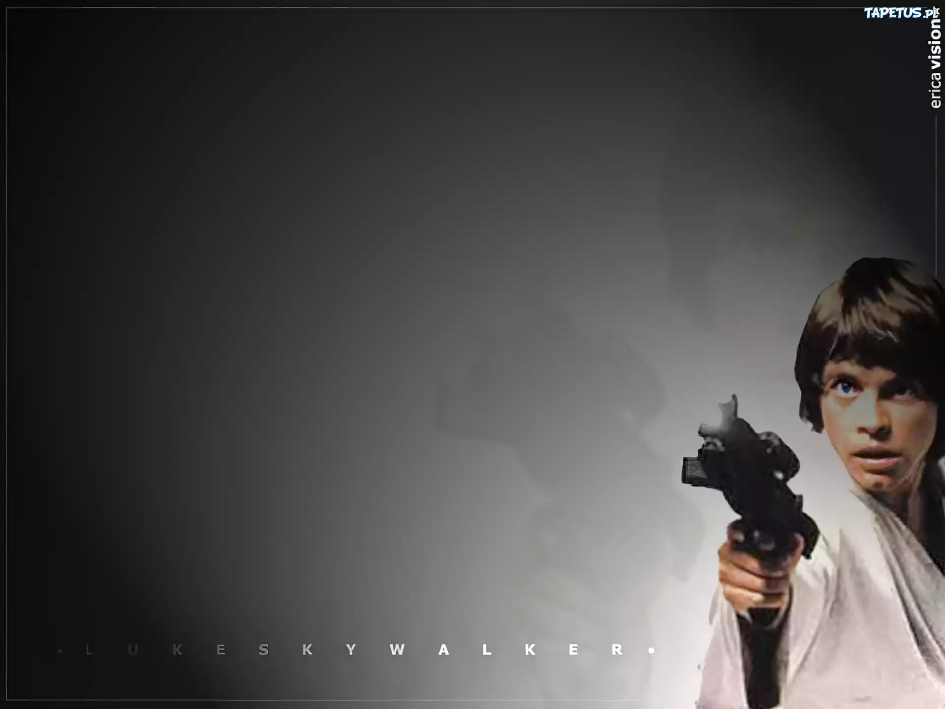 Star Wars, Mark Hamill, pistolet, tło