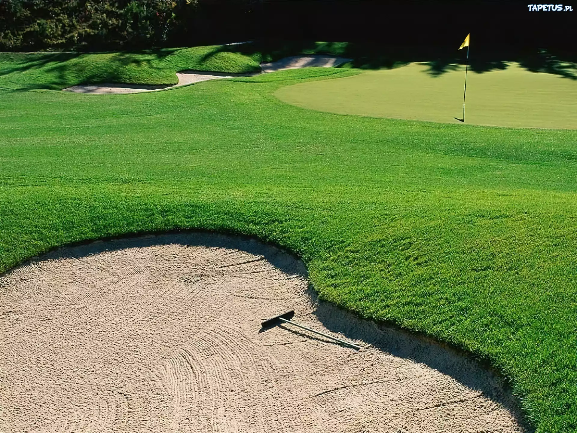Sportowe Golf,pole golfowe , piasek