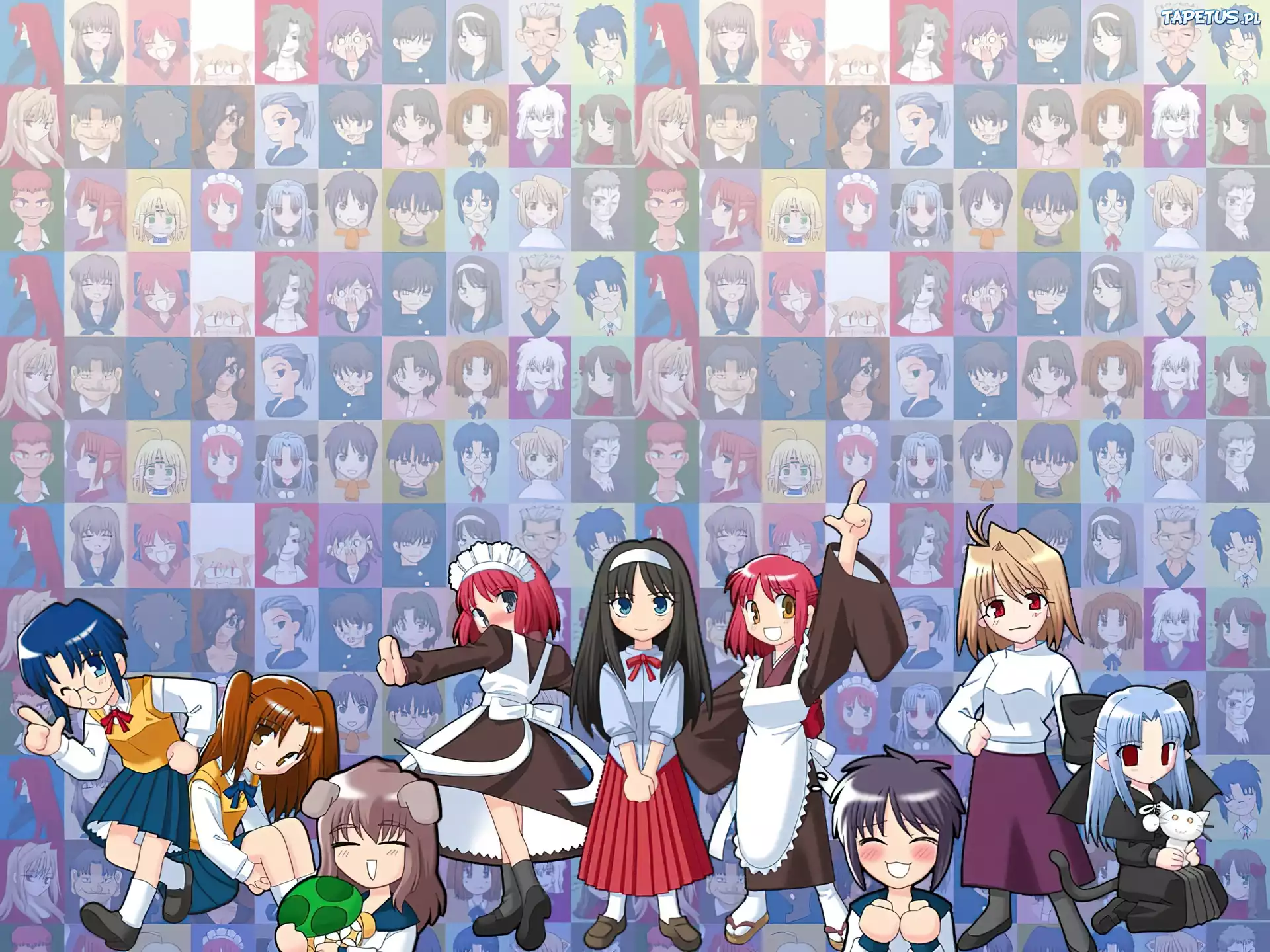 Shingetsutan Tsukihime, dzieciaki, twarze