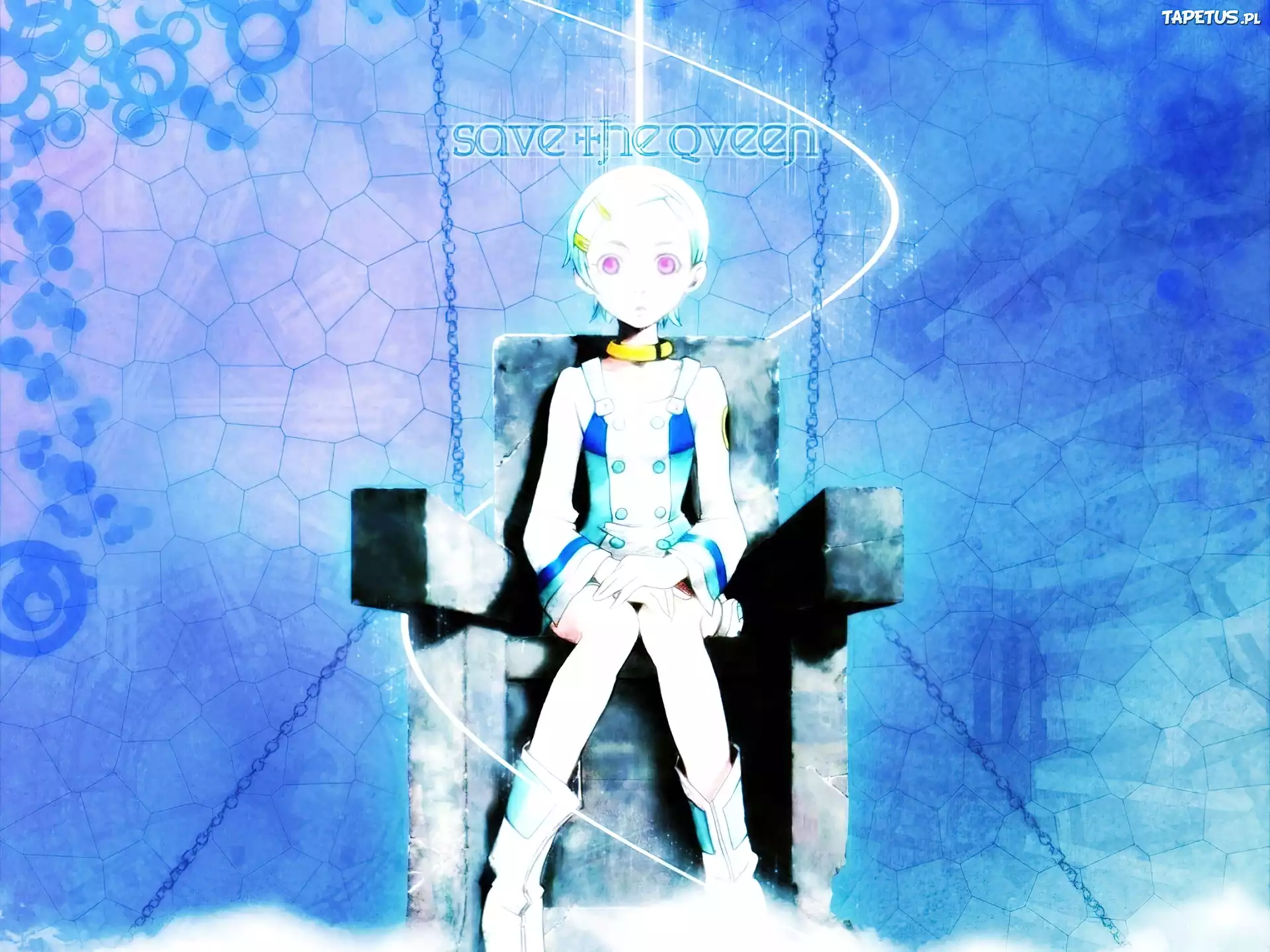 Eureka 7, save the queen, dziewczyna, krzesło
