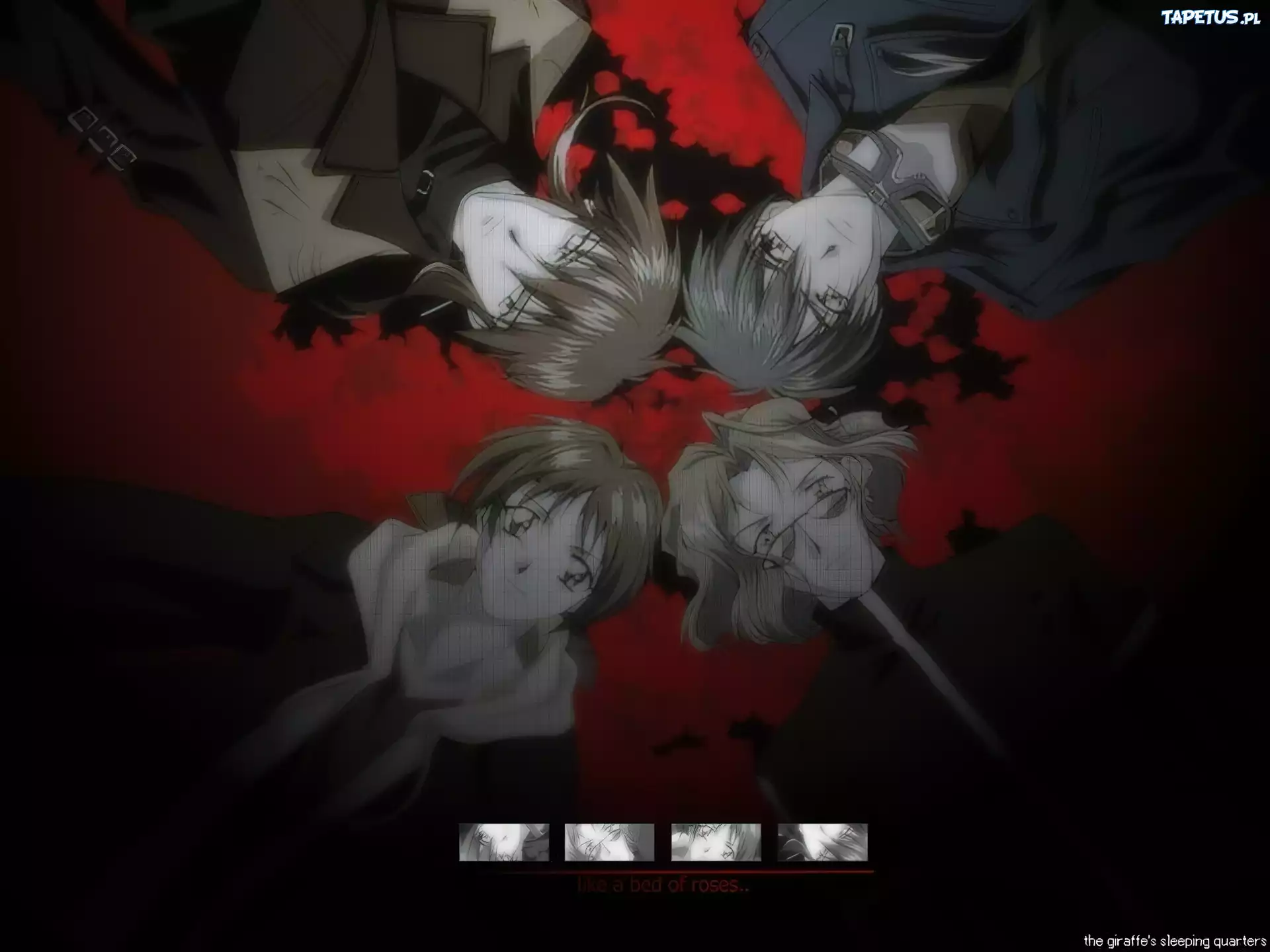 cztery, postacie, Weiss Kreuz