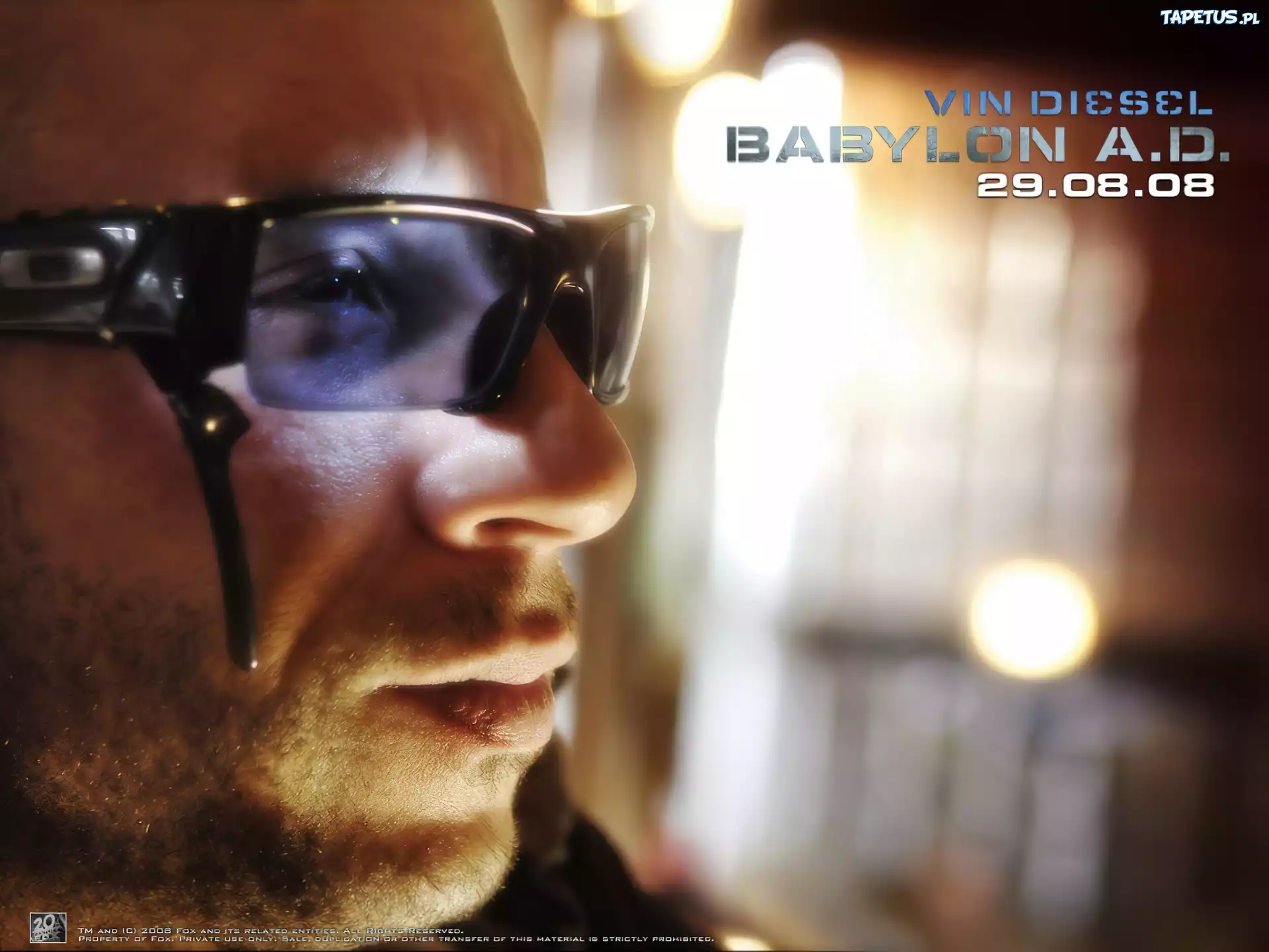 Vin Diesel, okulary, Babylon Ad
