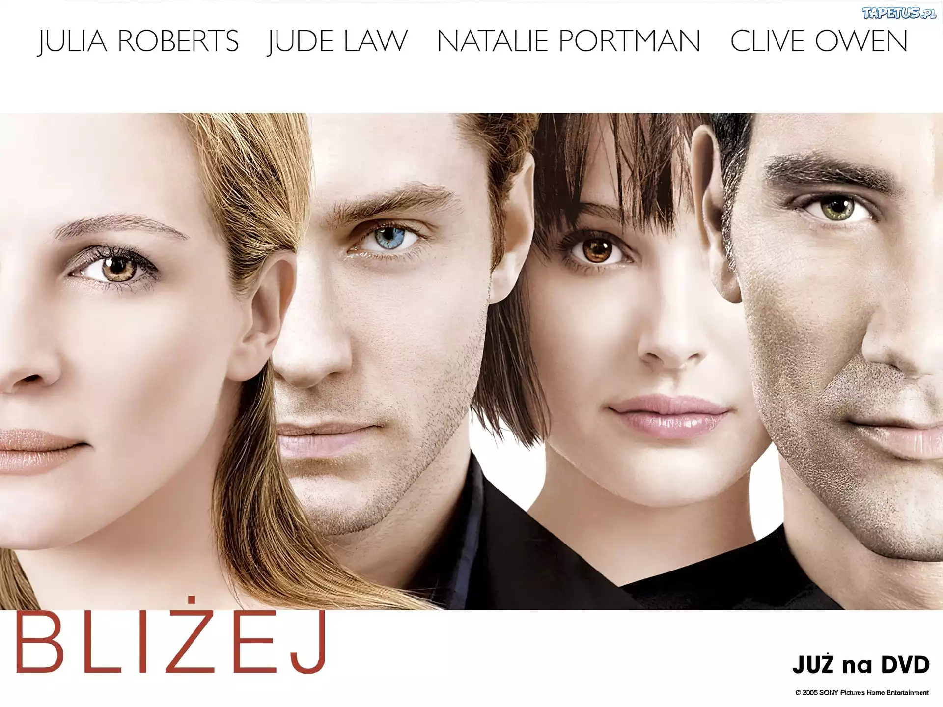 Closer, Jude Law, Natalie Portman, Clive Owen, Julia Roberts