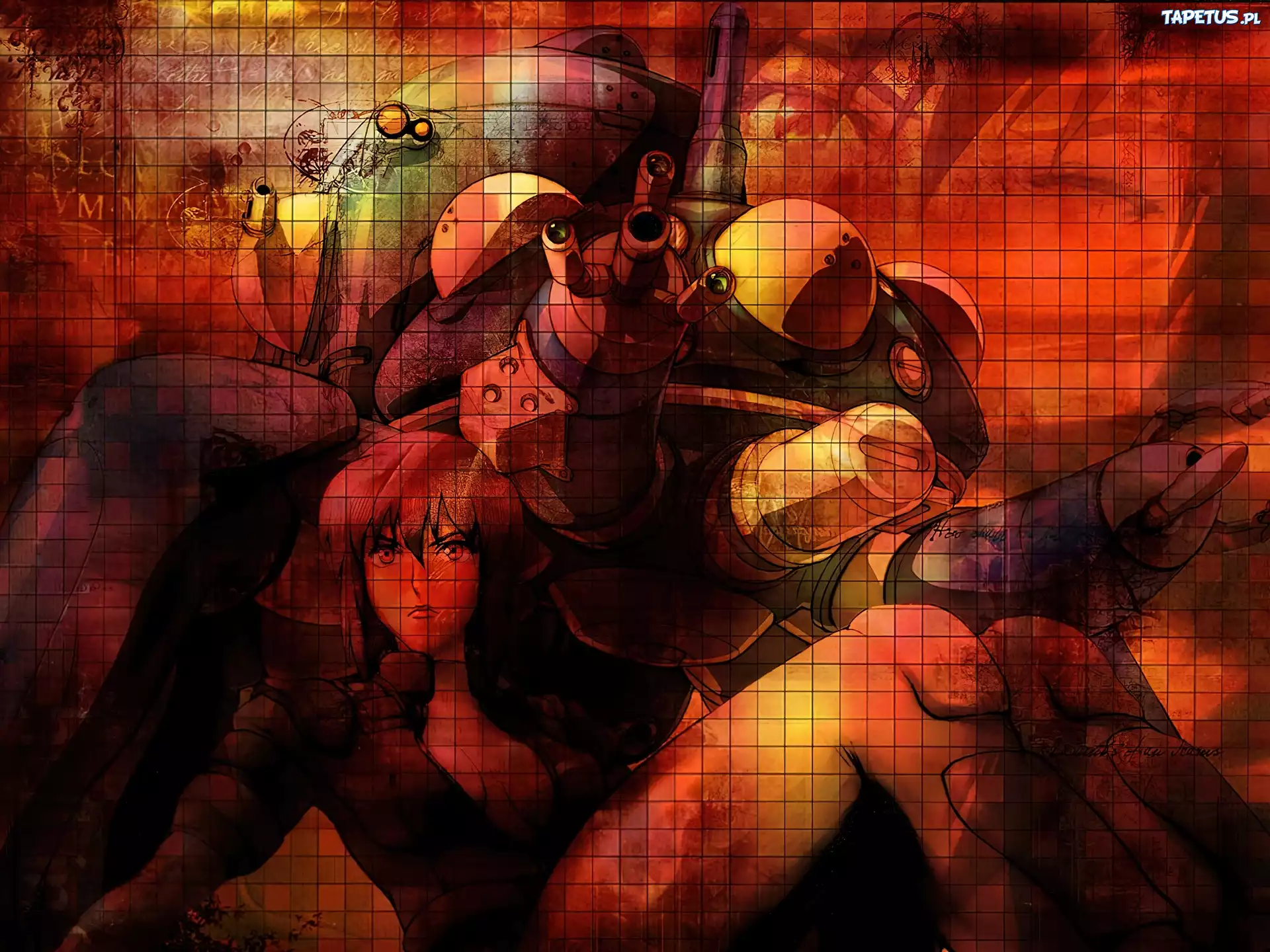 Ghost In The Shell, robot, kobieta