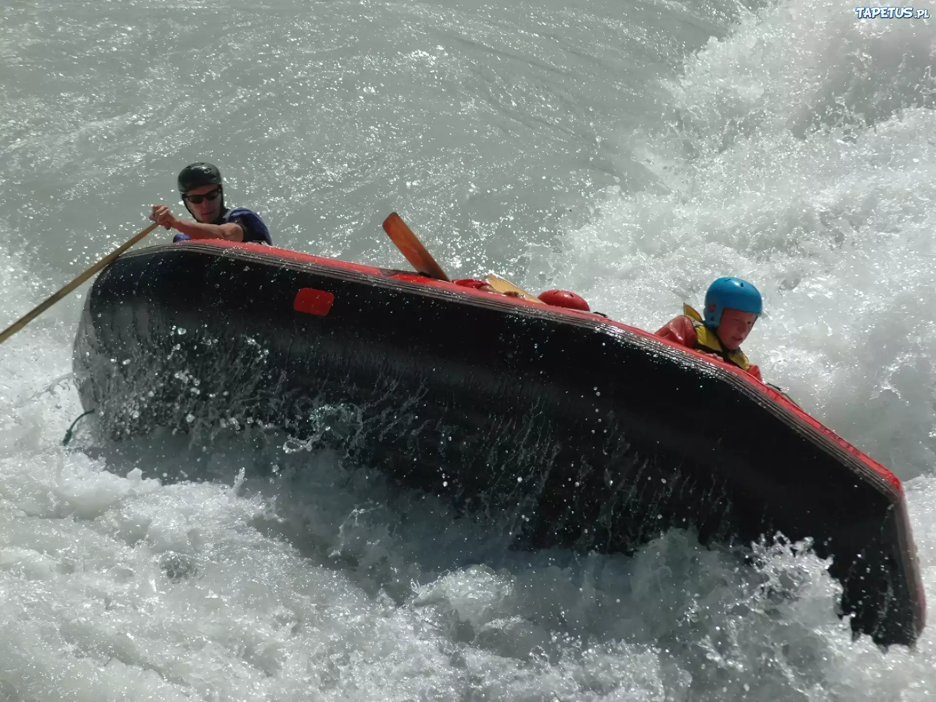 Rafting,spływ, rzeka, wiosła , ponton