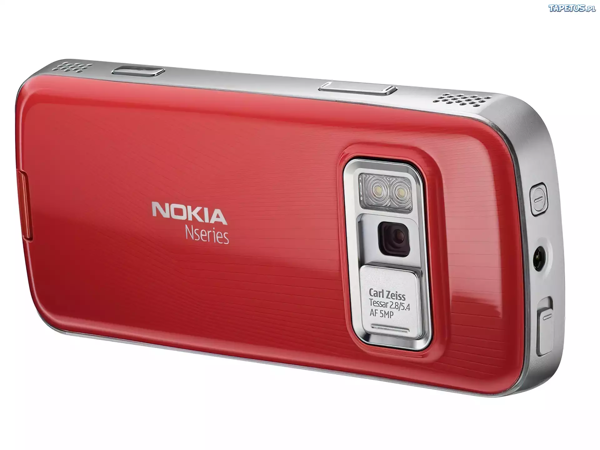Nokia N73, Czerwony, Srebrny