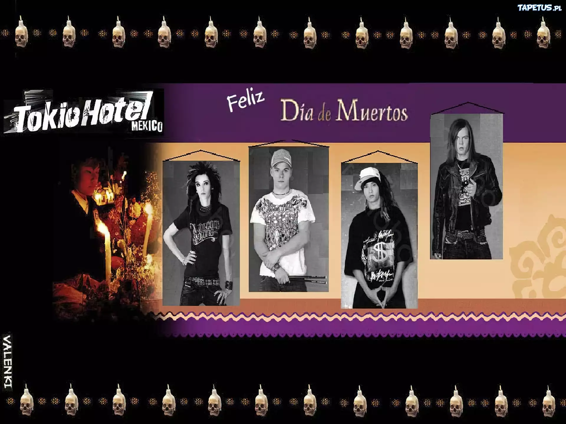 Tokio Hotel,Feliz, czaszki